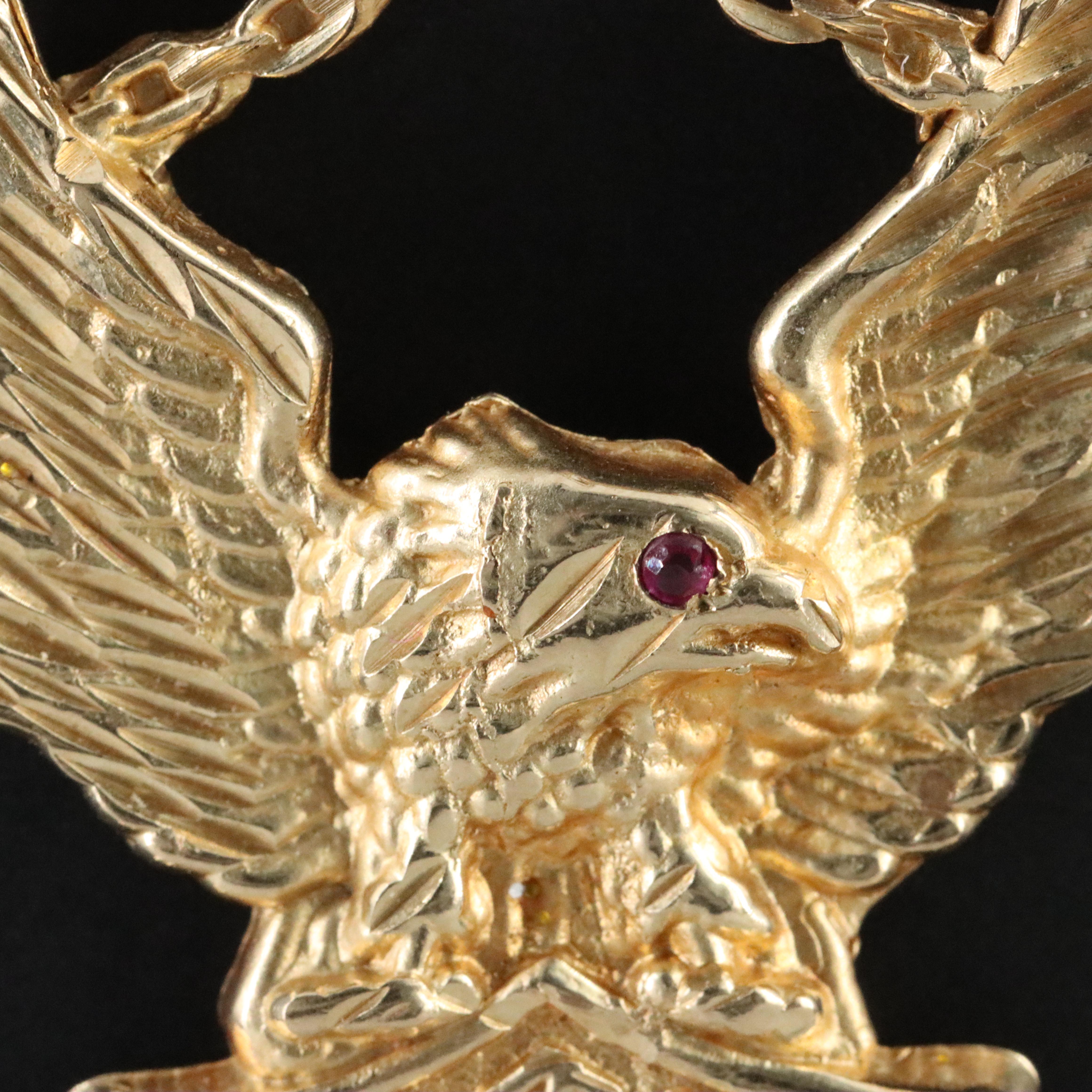 14K Ruby Harley Davidson Pendant