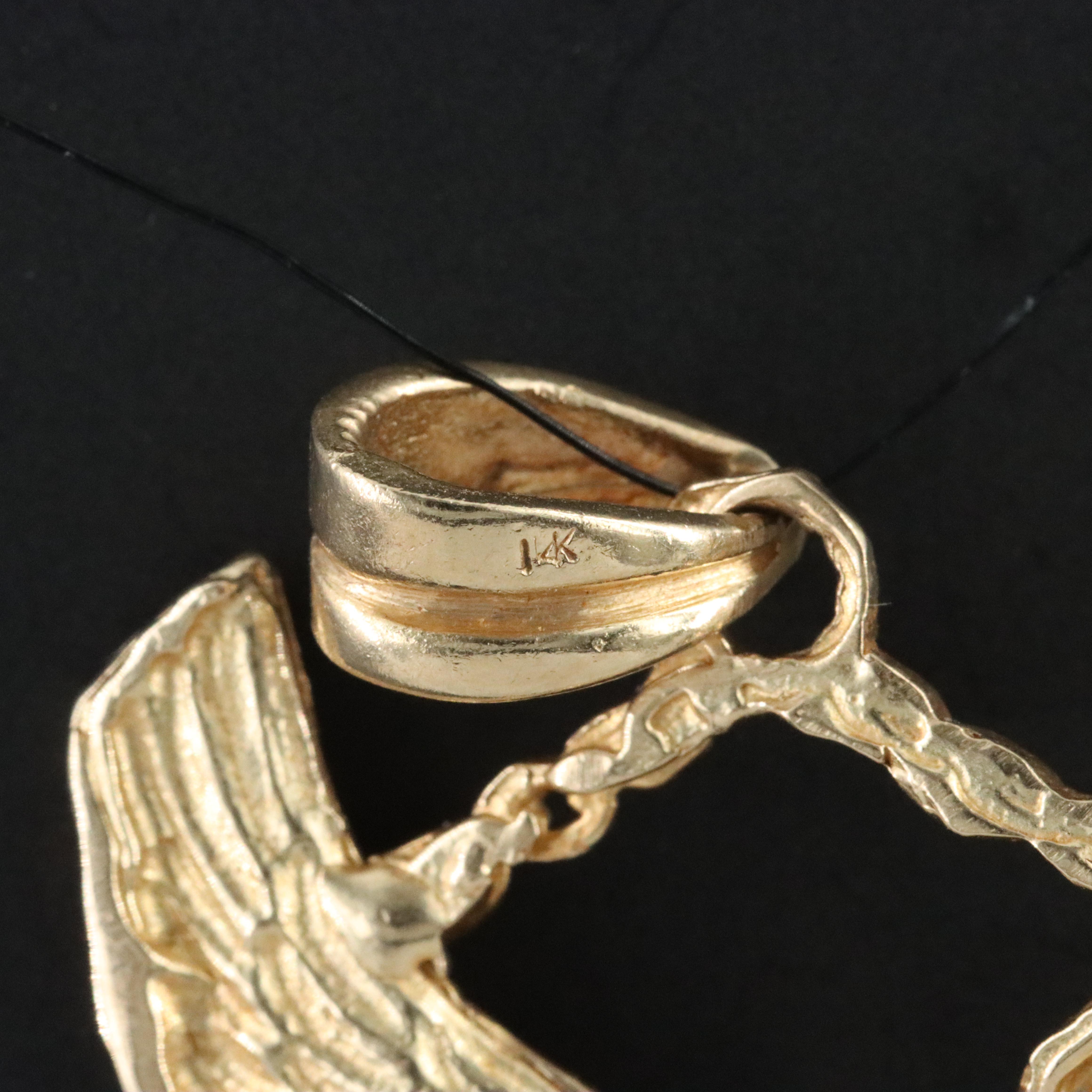 14K Ruby Harley Davidson Pendant