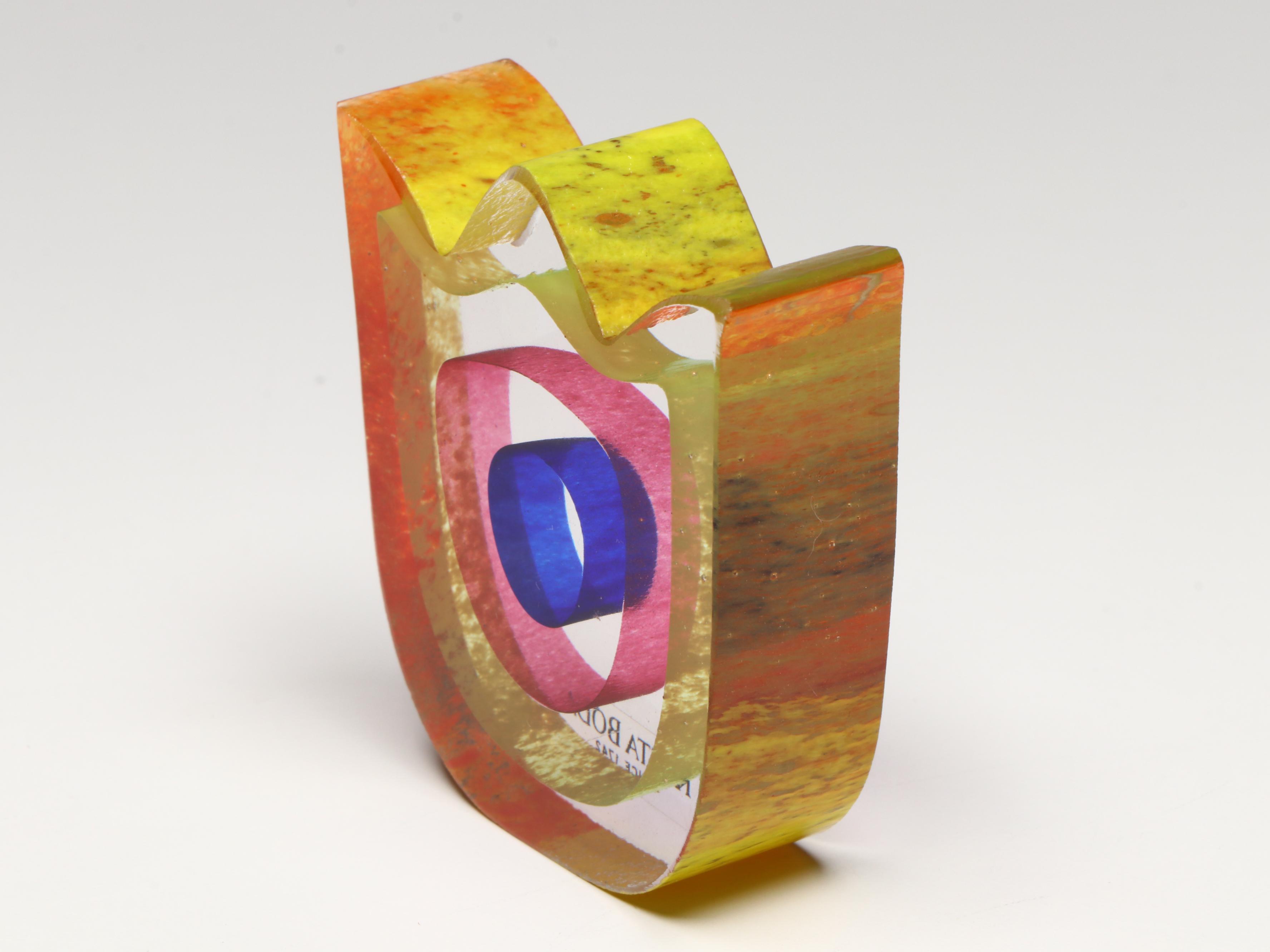 Kosta Boda Art Glass Tulip Sculpture, Hand-Enameled and Metal Miniature Teapots