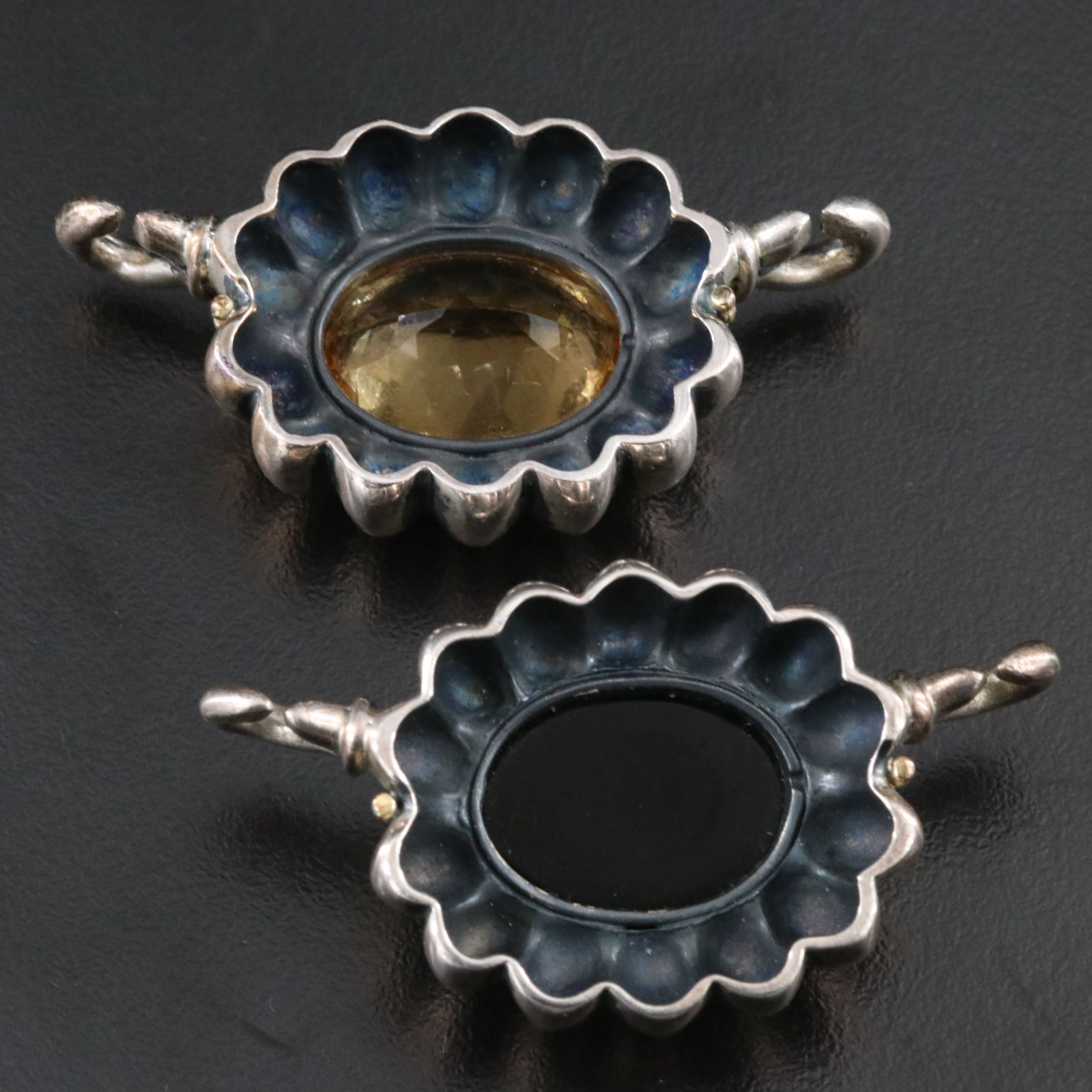 Caviar by Lagos Sterling, 18K Torsade Necklace with Interchangeable Gem Pendants