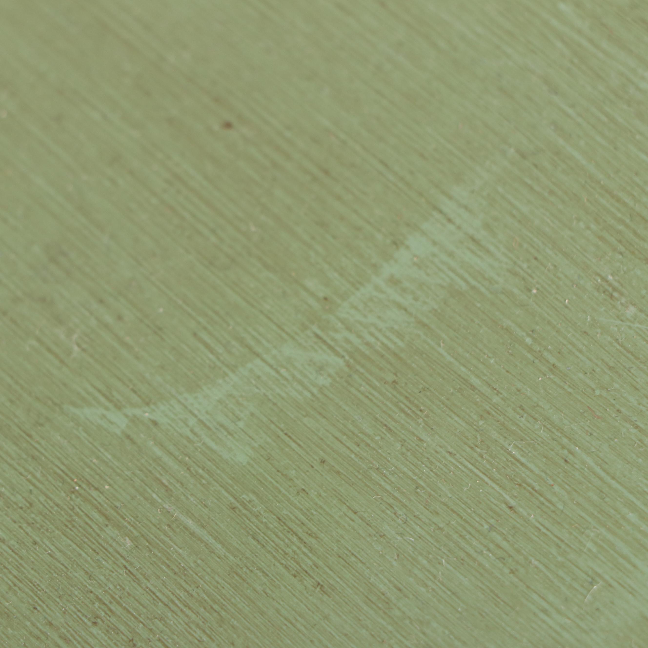 Green Painted Two-Drawer Chest, Magazine Rack, and Knitting Stand.