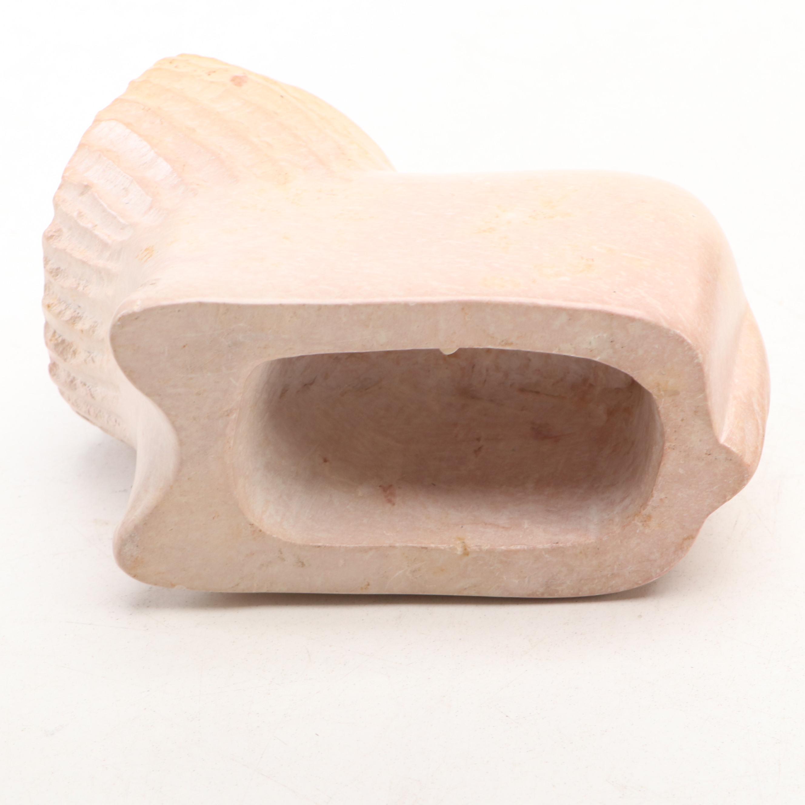 Japanese Metal Goat with Soapstone, Wood and Ceramic Figurines