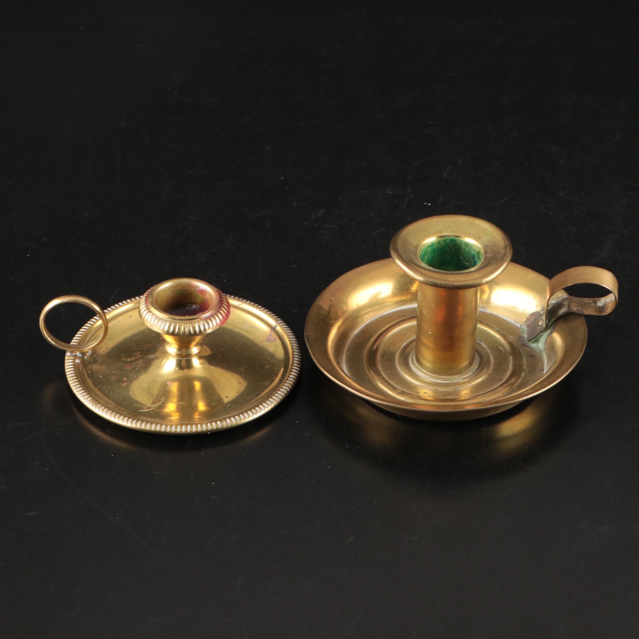 Baldwin Brass Candle Holders, Brass Chambersticks, and More Brass Décor