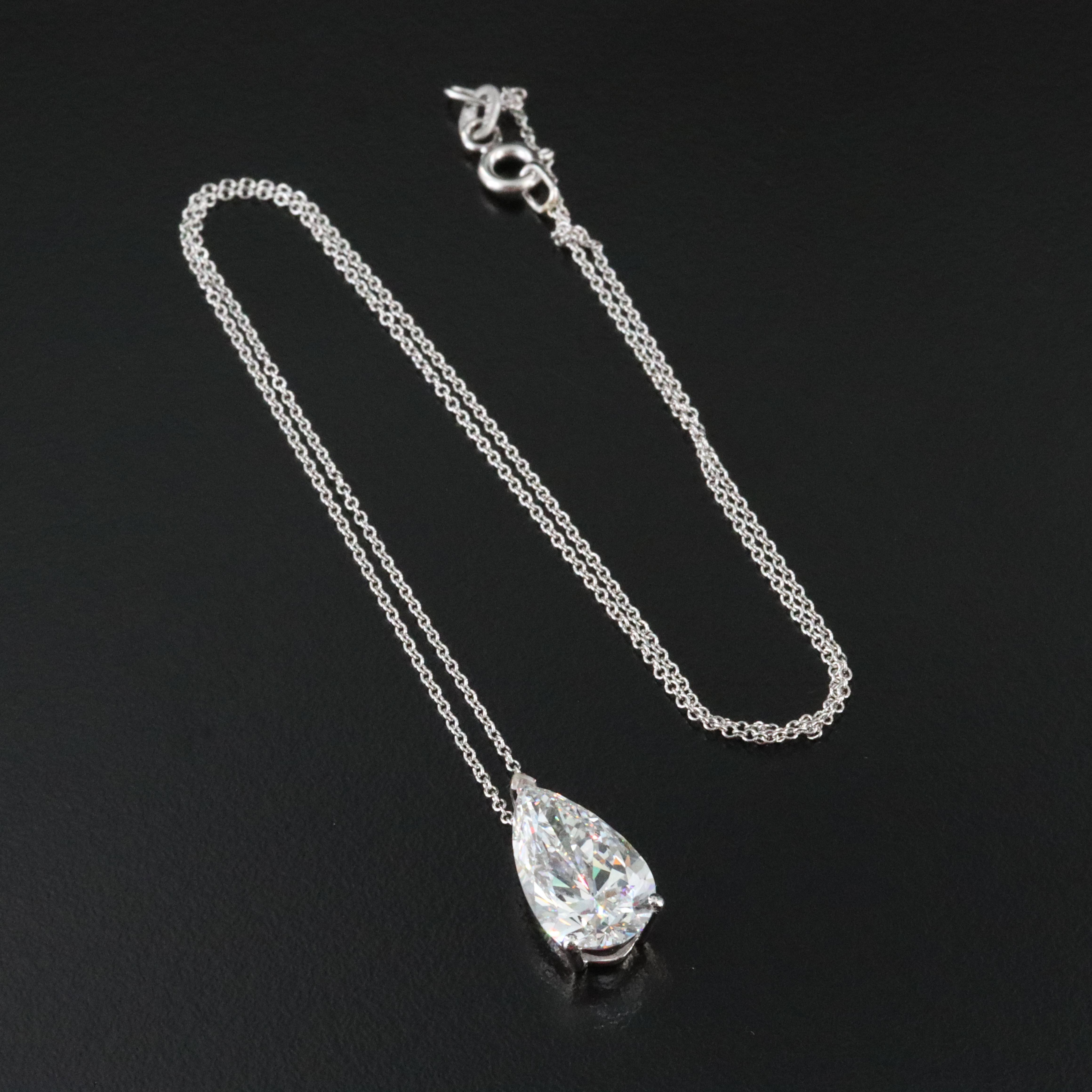 14K 4.42 CT Lab Grown Diamond Necklace