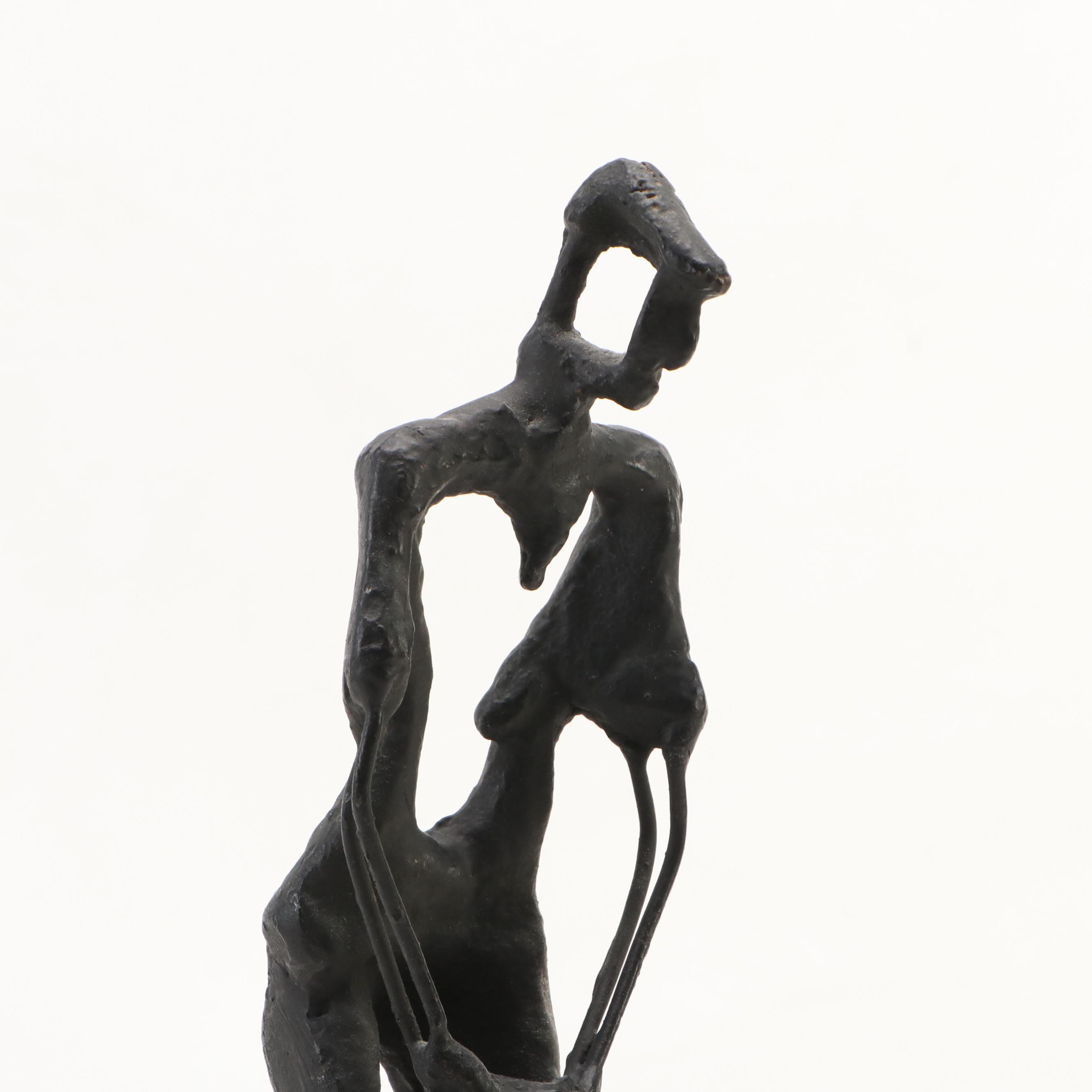 Tuscan Garden Works Metal Abstract Golfer Figure