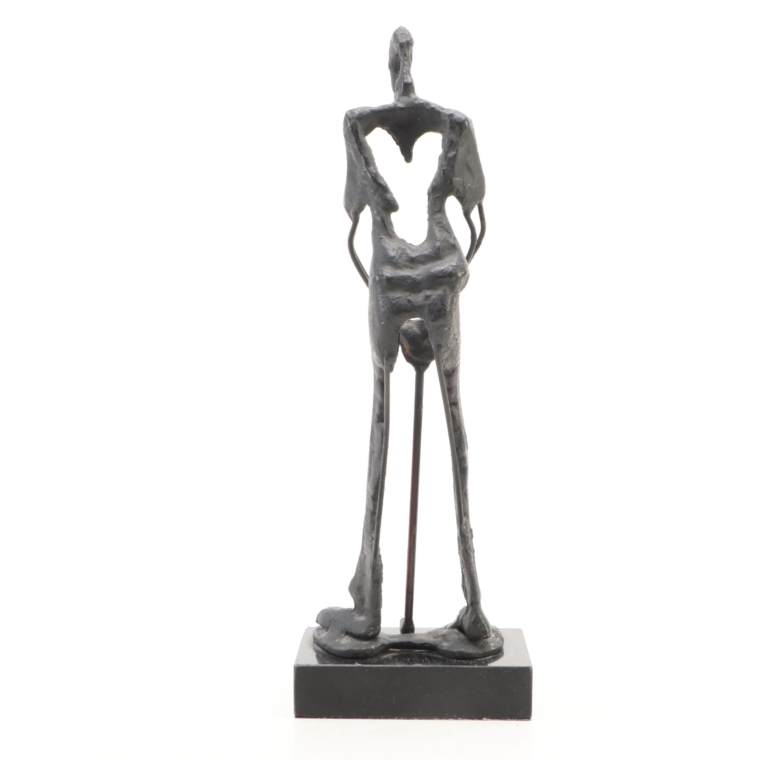 Tuscan Garden Works Metal Abstract Golfer Figure