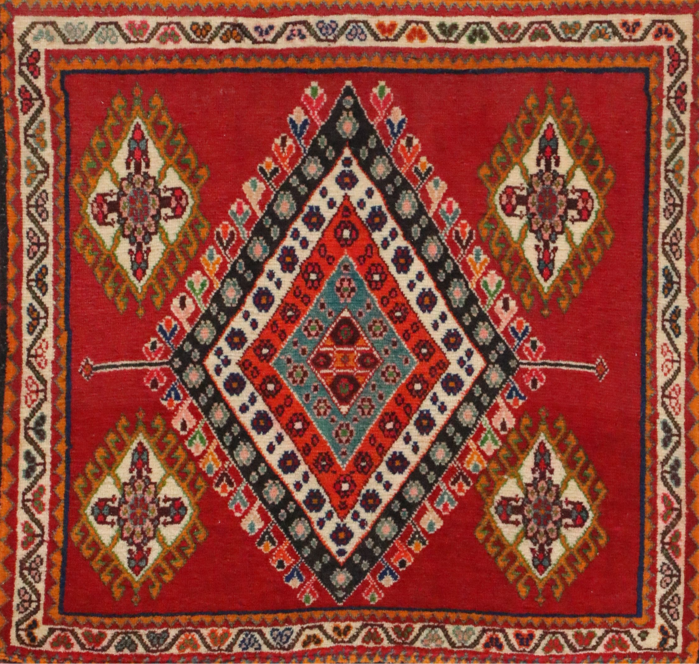 2'1 x 2'1 Hand-Knotted Northwest Persian Accent Rug