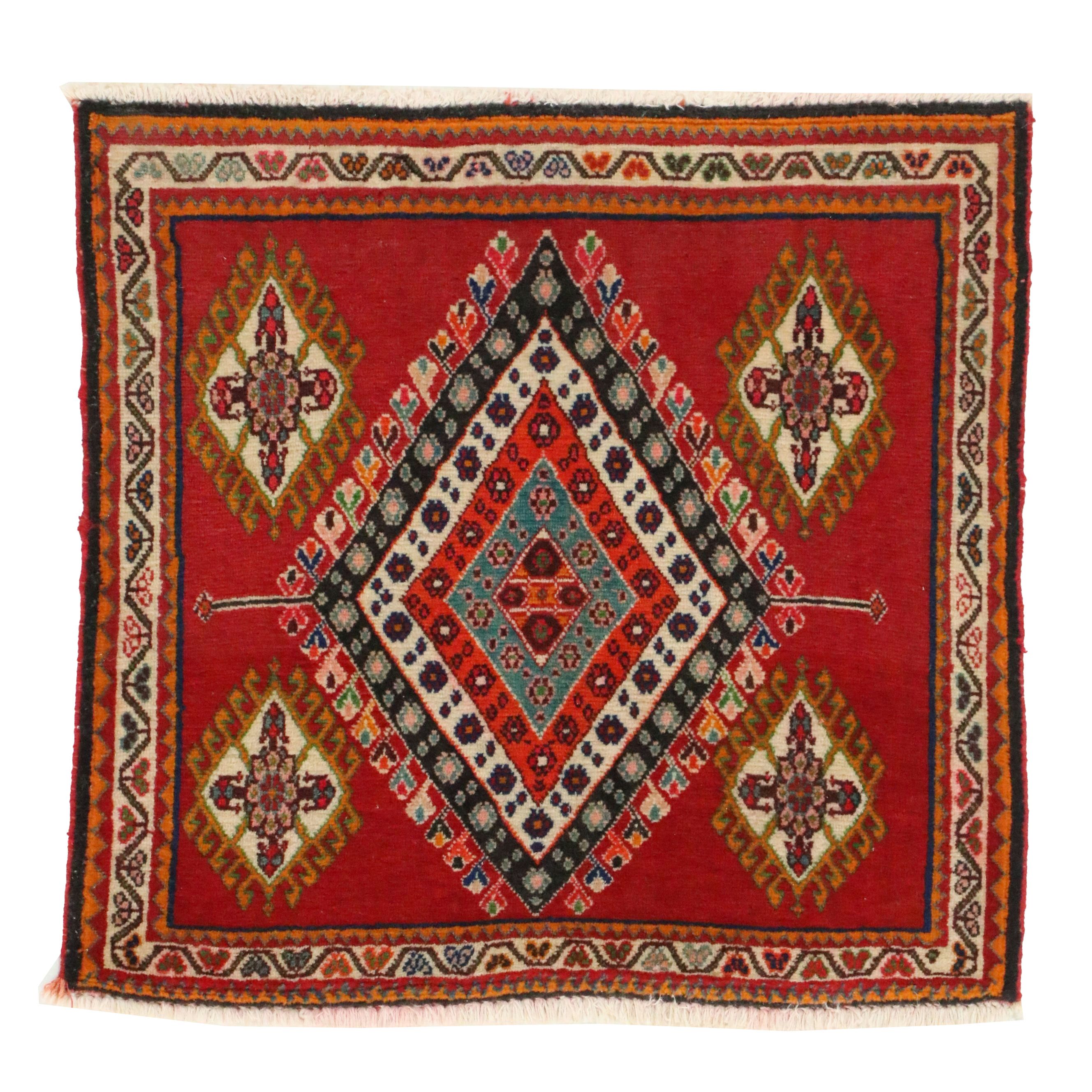 2'1 x 2'1 Hand-Knotted Northwest Persian Accent Rug