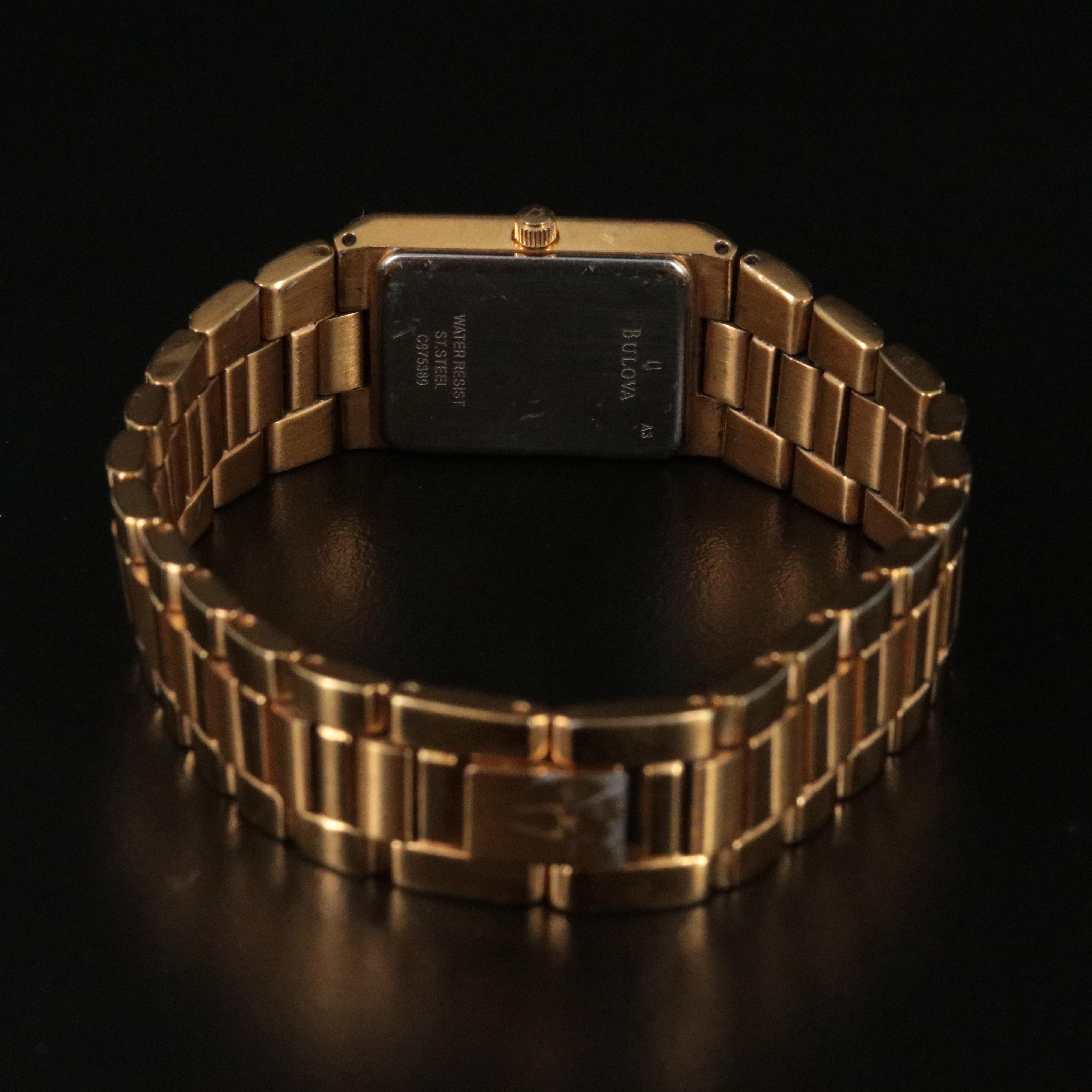 Bulova Diamond Accented Quartz Wristwatch