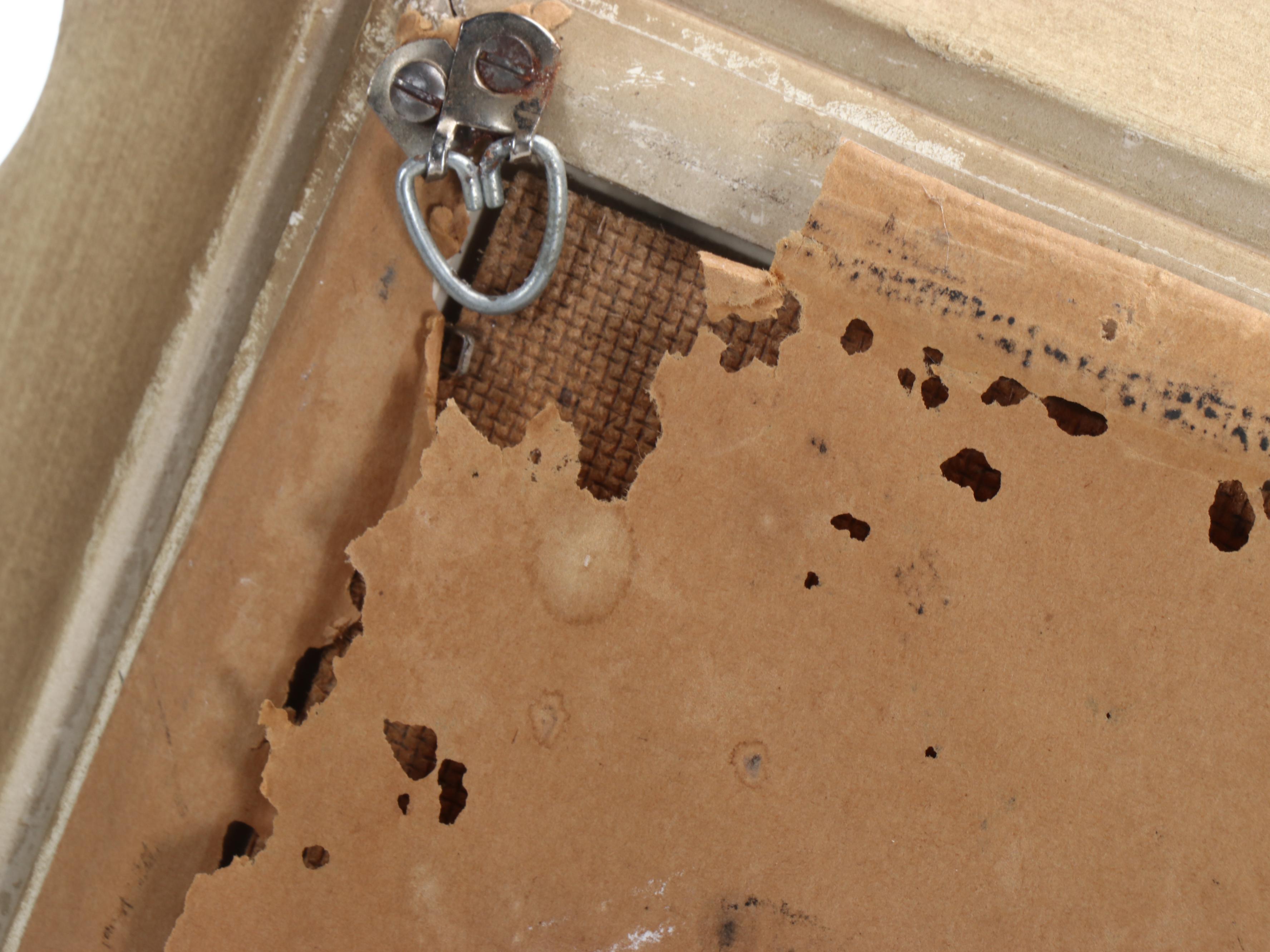 Baroque Revival German Giltwood Wall Clock, Mid-20th Century