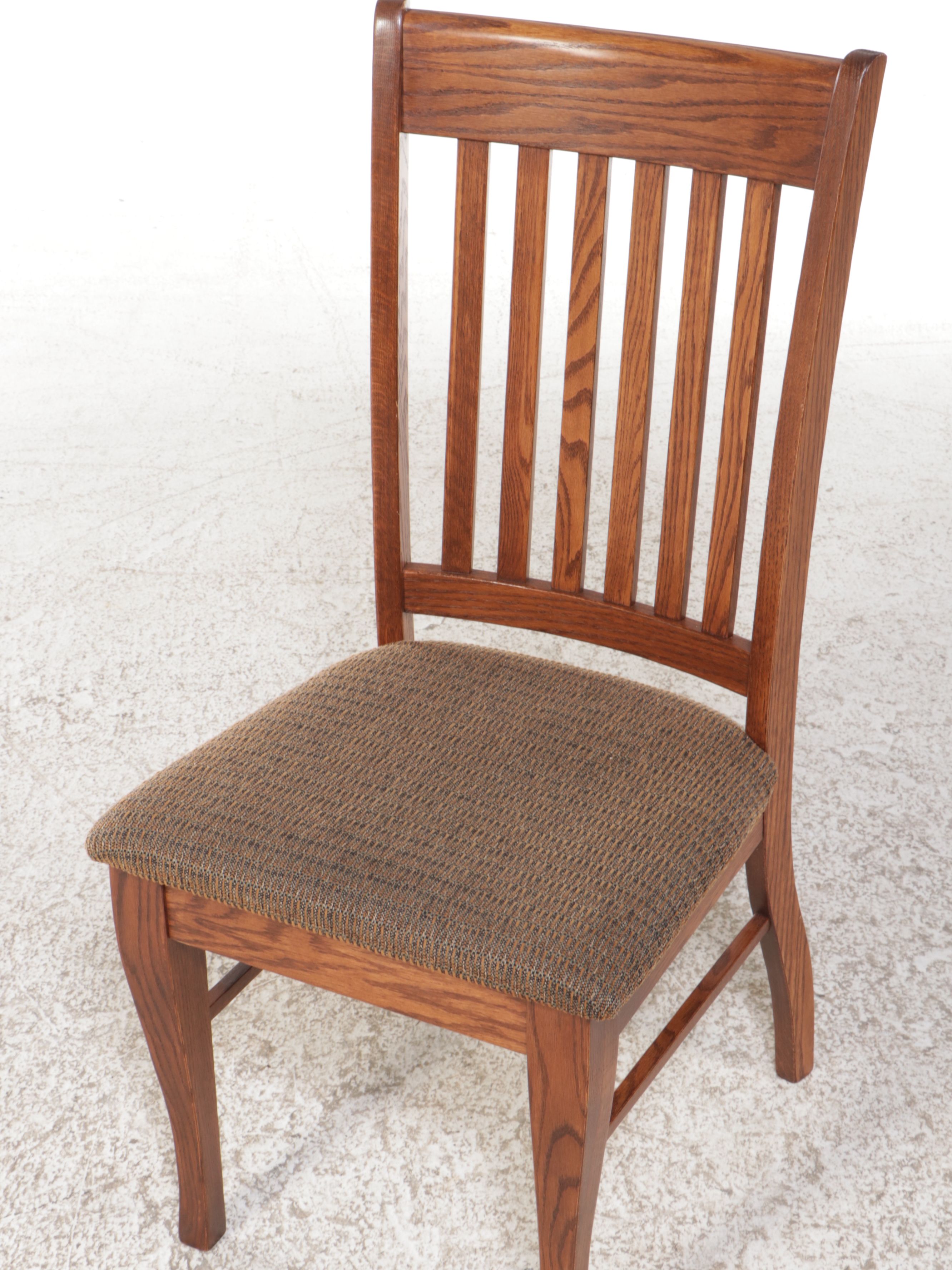 F & N Woodworking Mission Style Oak Five-Piece Dining Set