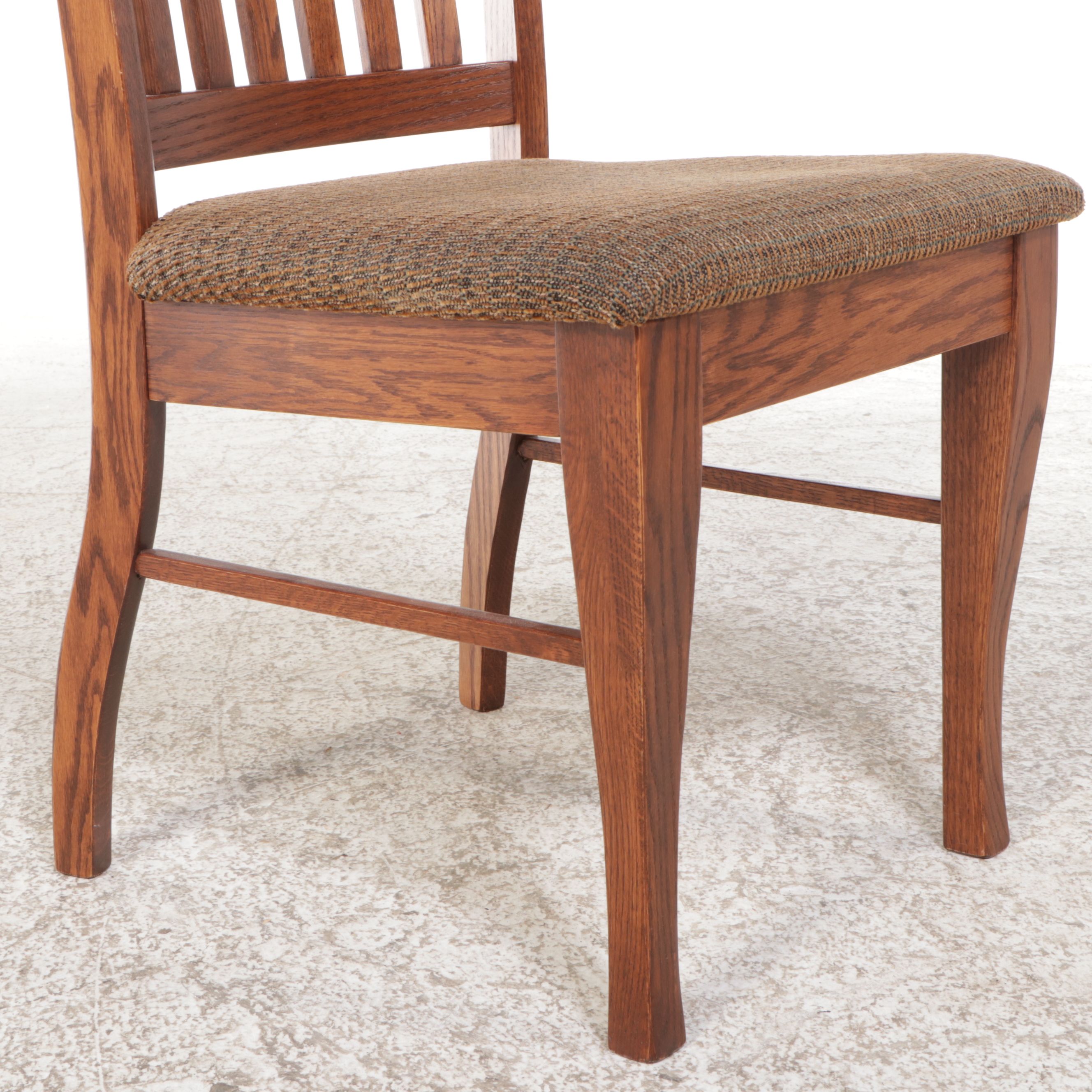 F & N Woodworking Mission Style Oak Five-Piece Dining Set