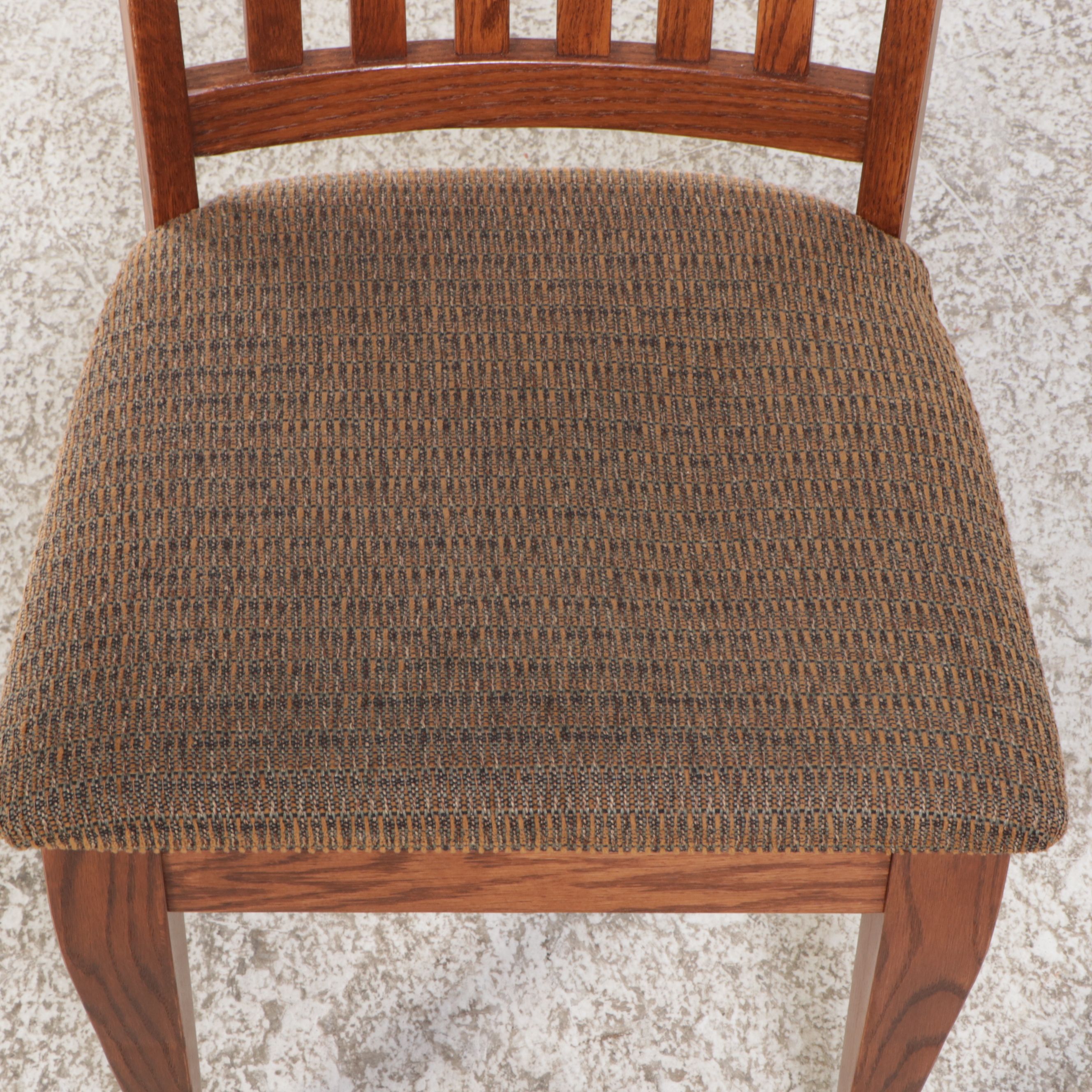 F & N Woodworking Mission Style Oak Five-Piece Dining Set