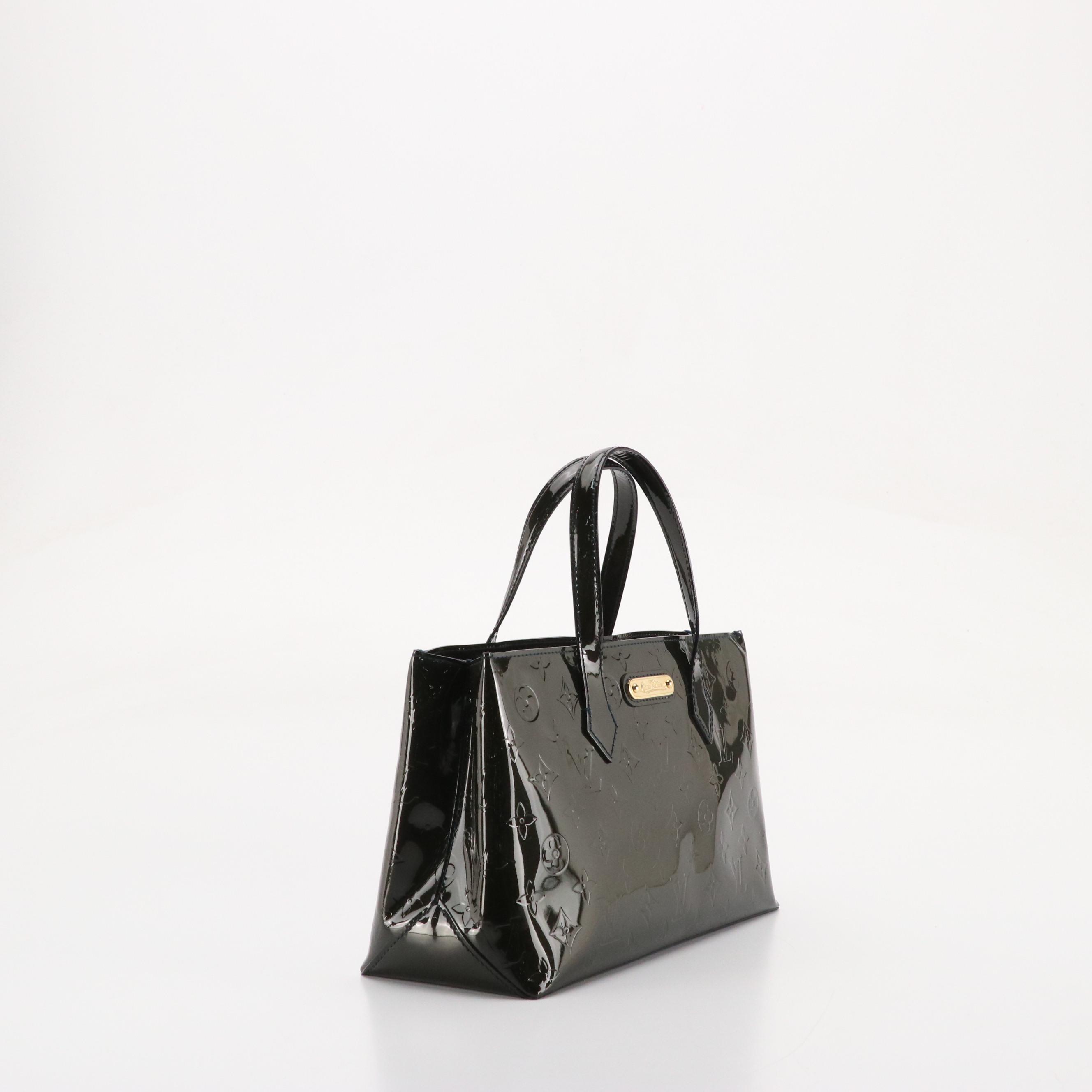 Louis Vuitton Wilshire PM Handbag in Monogram Vernis Leather