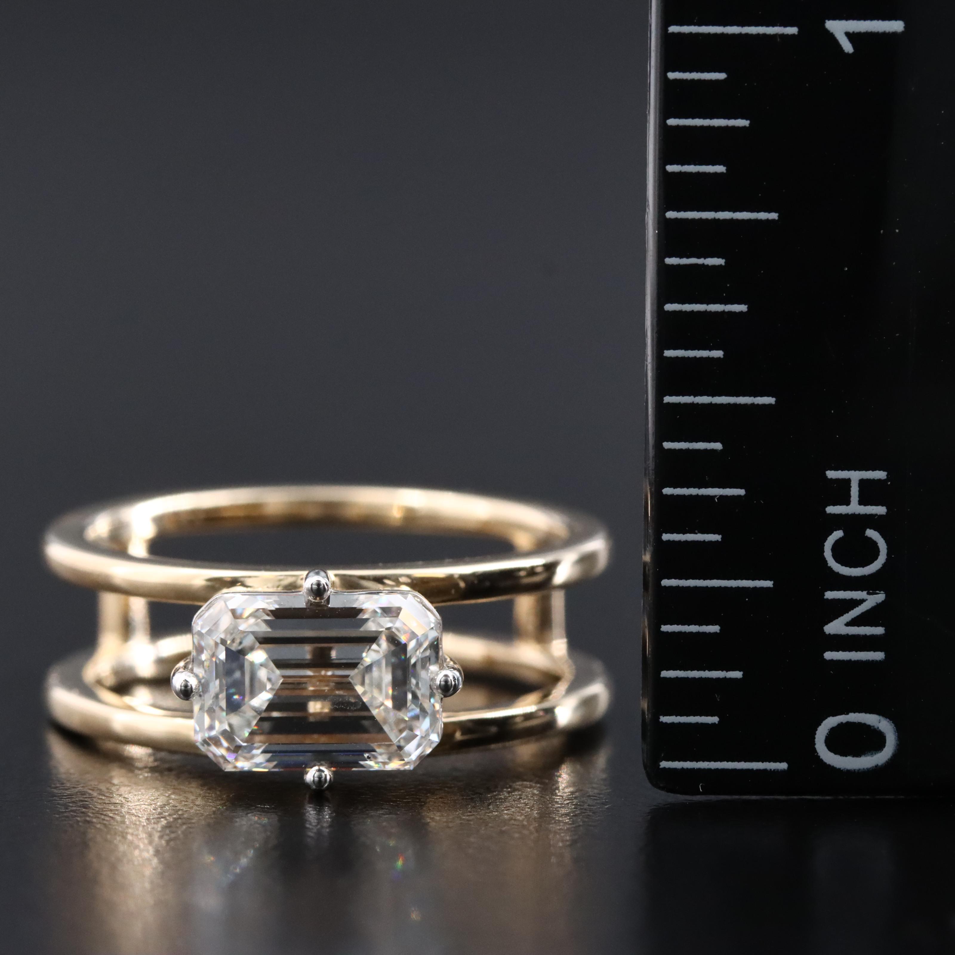 14K 2.08 CT Lab Grown Diamond Solitaire Ring with Online IGI Report