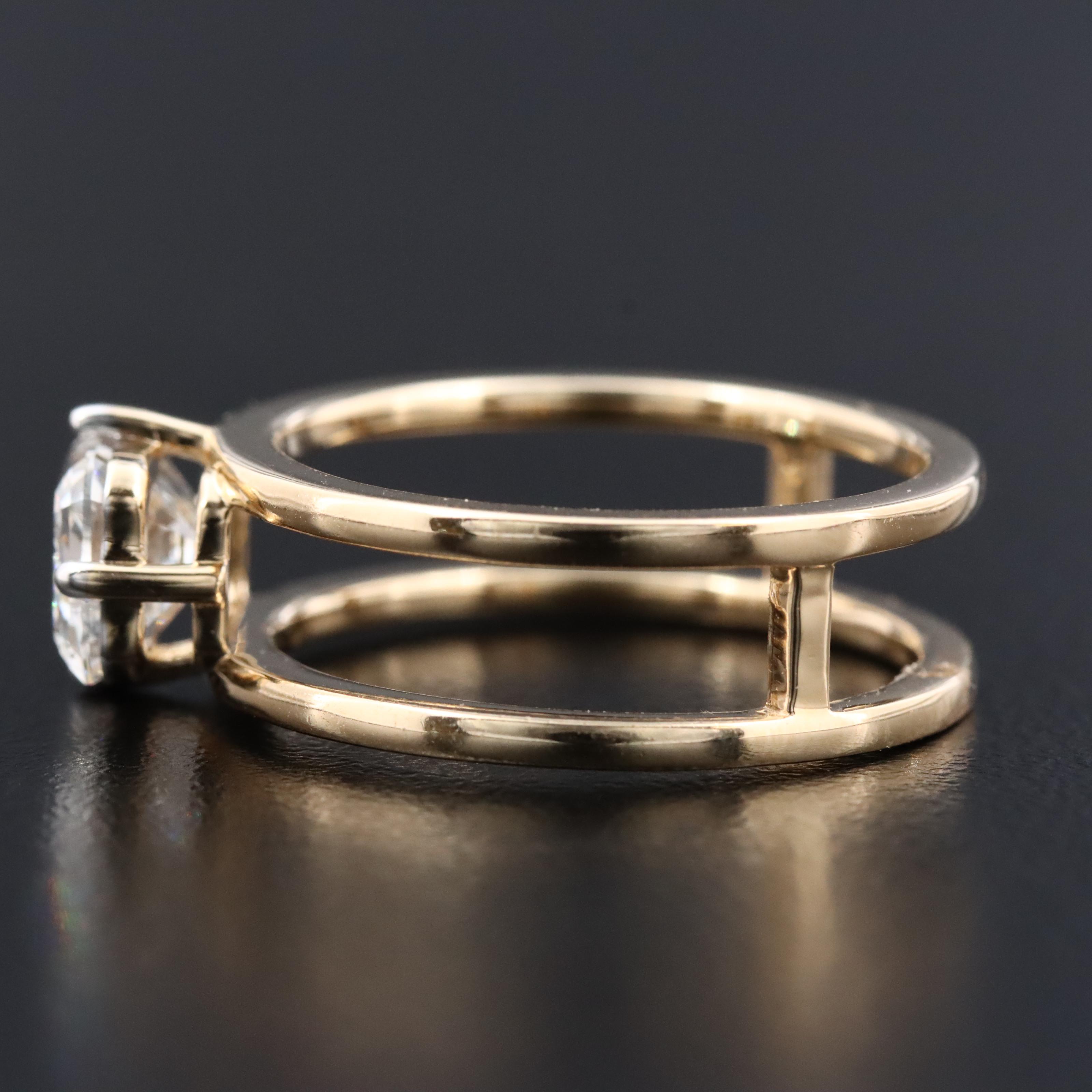 14K 2.08 CT Lab Grown Diamond Solitaire Ring with Online IGI Report