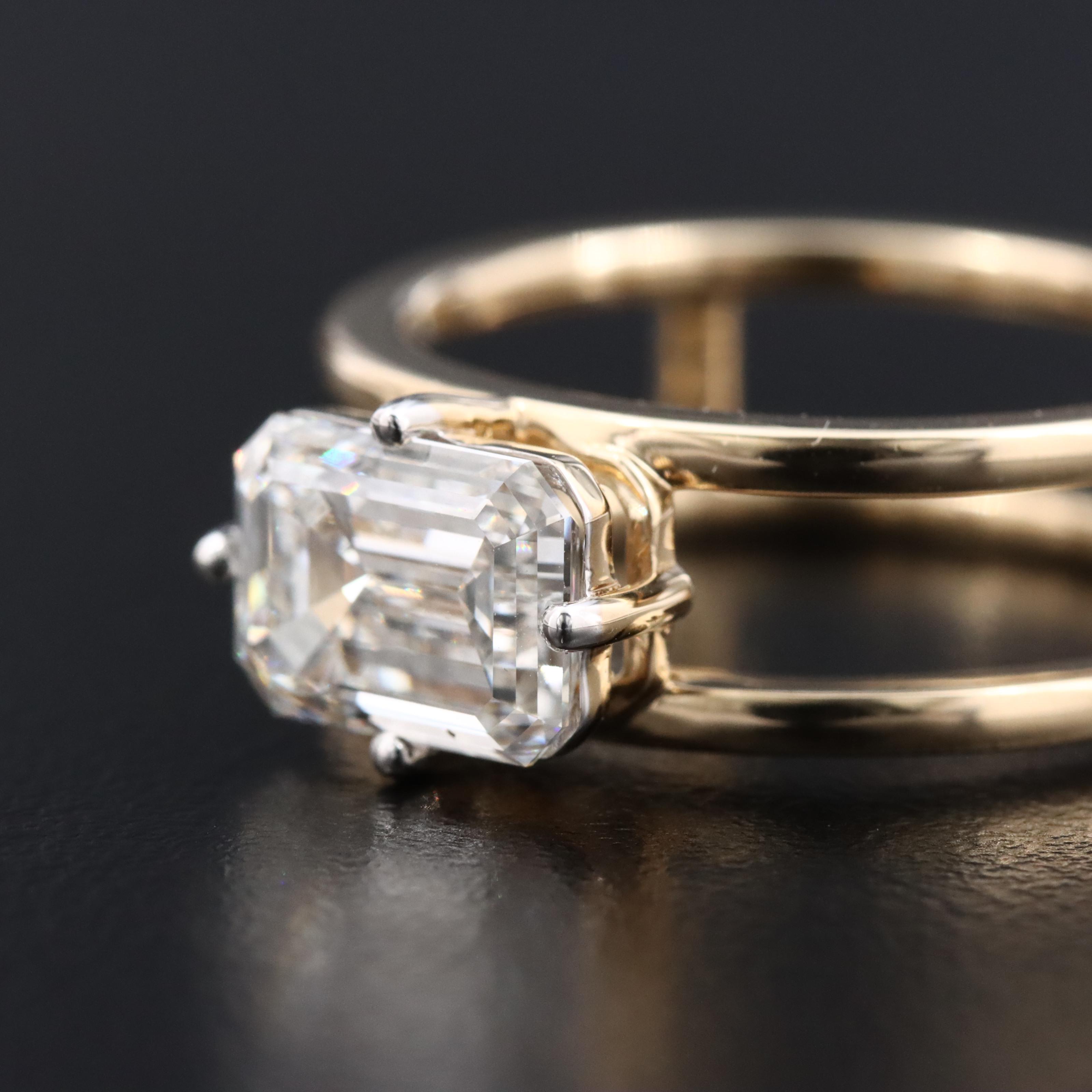 14K 2.08 CT Lab Grown Diamond Solitaire Ring with Online IGI Report