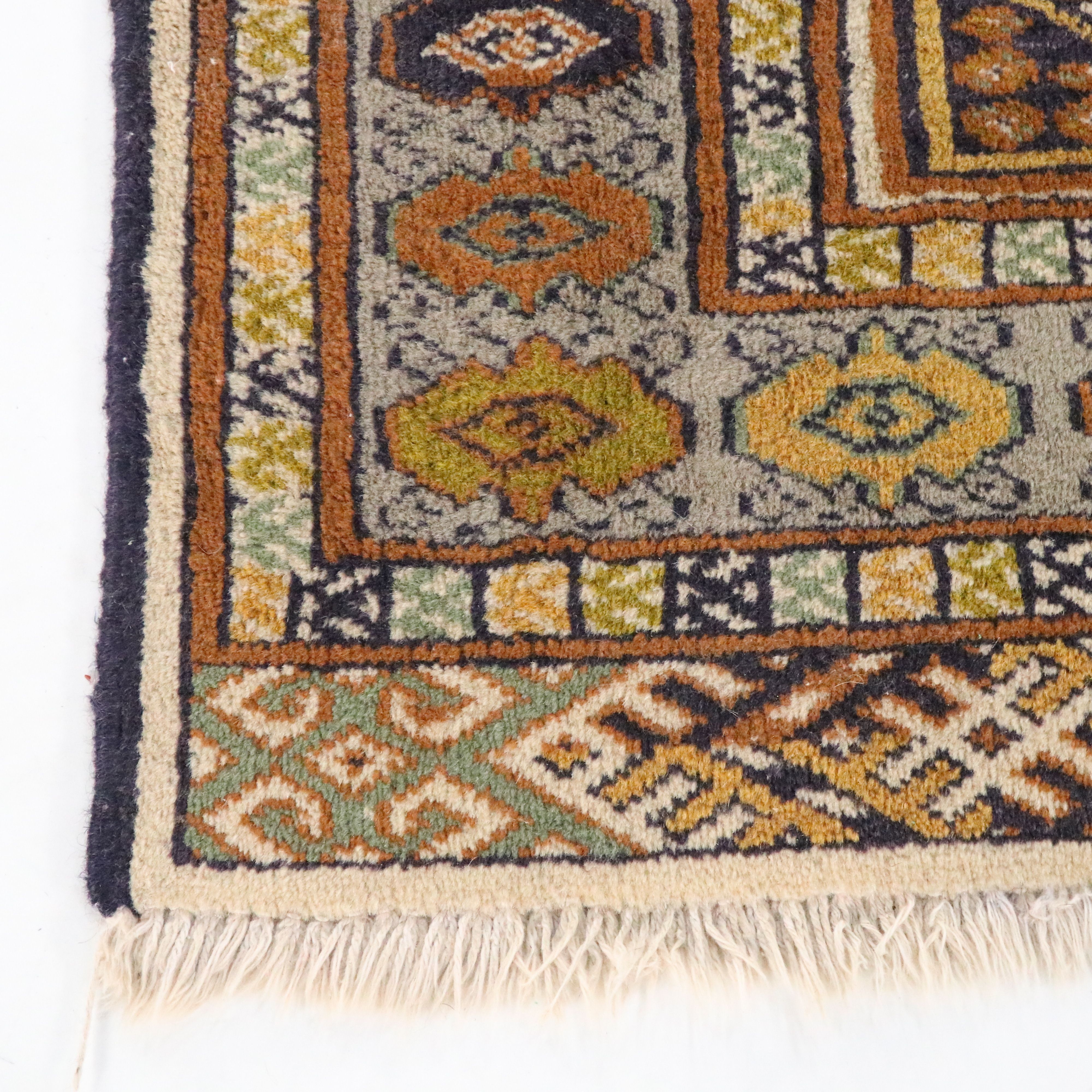 2'3 x 3'2 Hand-Knotted Afghan Turkmen Accent Rug