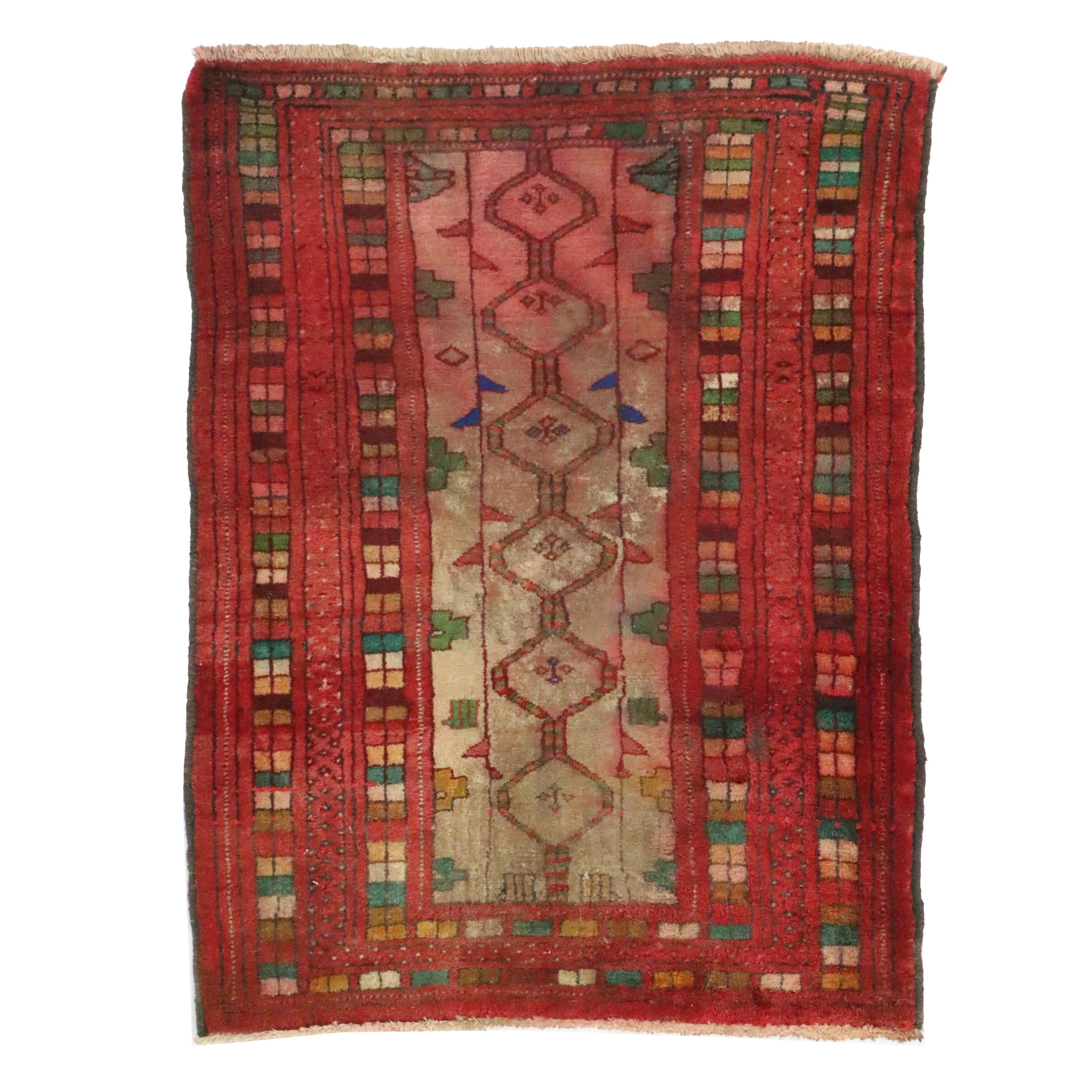 2'2 x 2'10 Hand-Knotted Turkish Milas Accent Rug