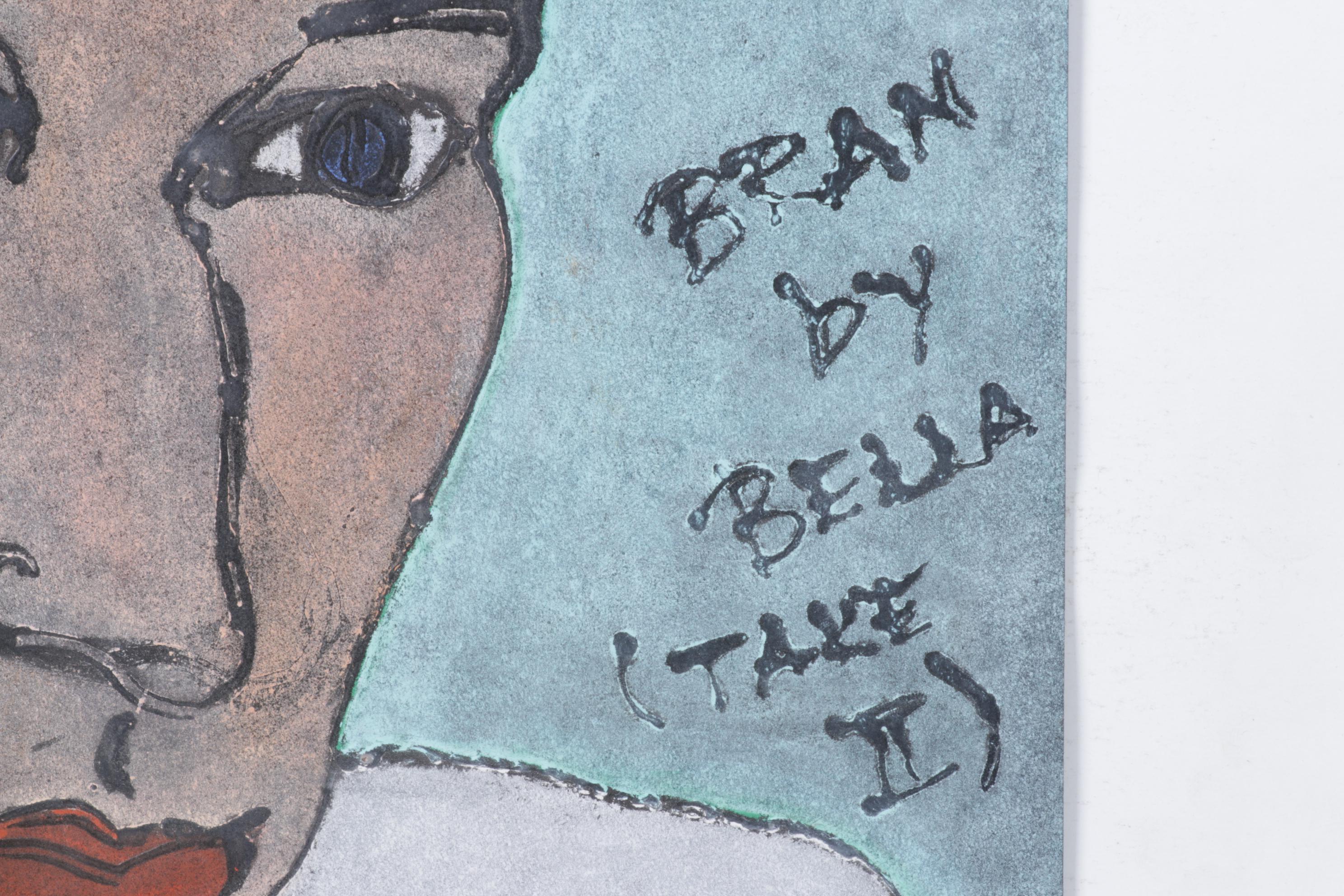 Bella Wax & Chalk Portrait "Bran, Take II"