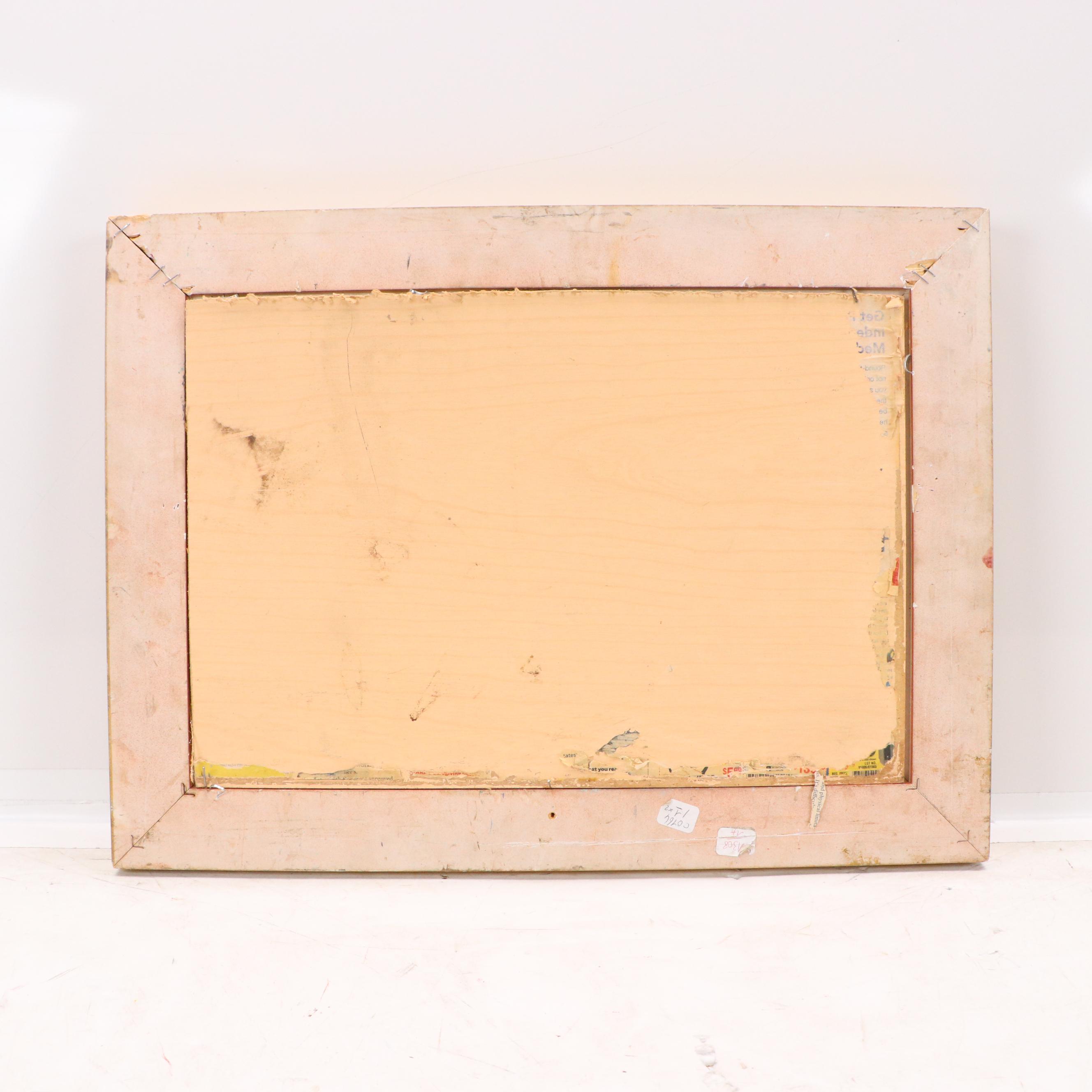 Impressionist Style Impasto Oil Painting of Tree-Lined Country Road