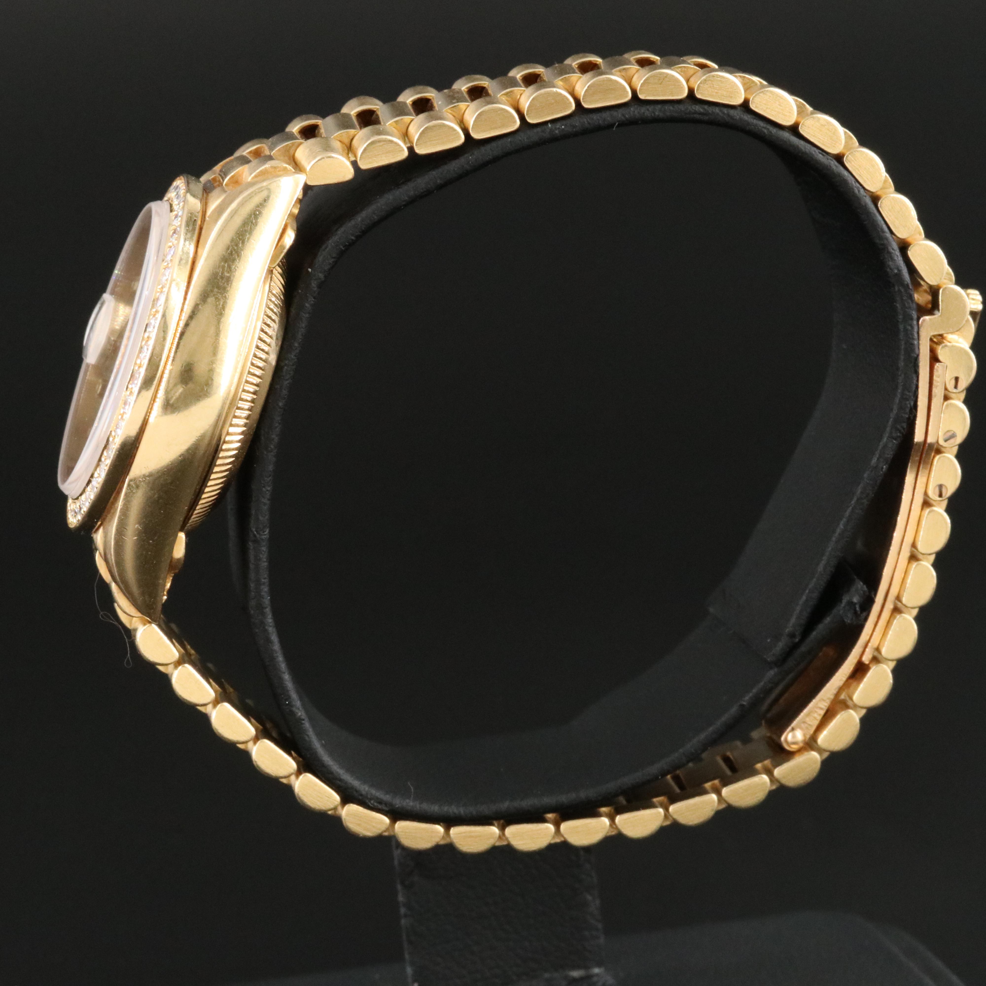 1990 Rolex Datejust 69178 Custom Diamond Dial and Bezel Watch