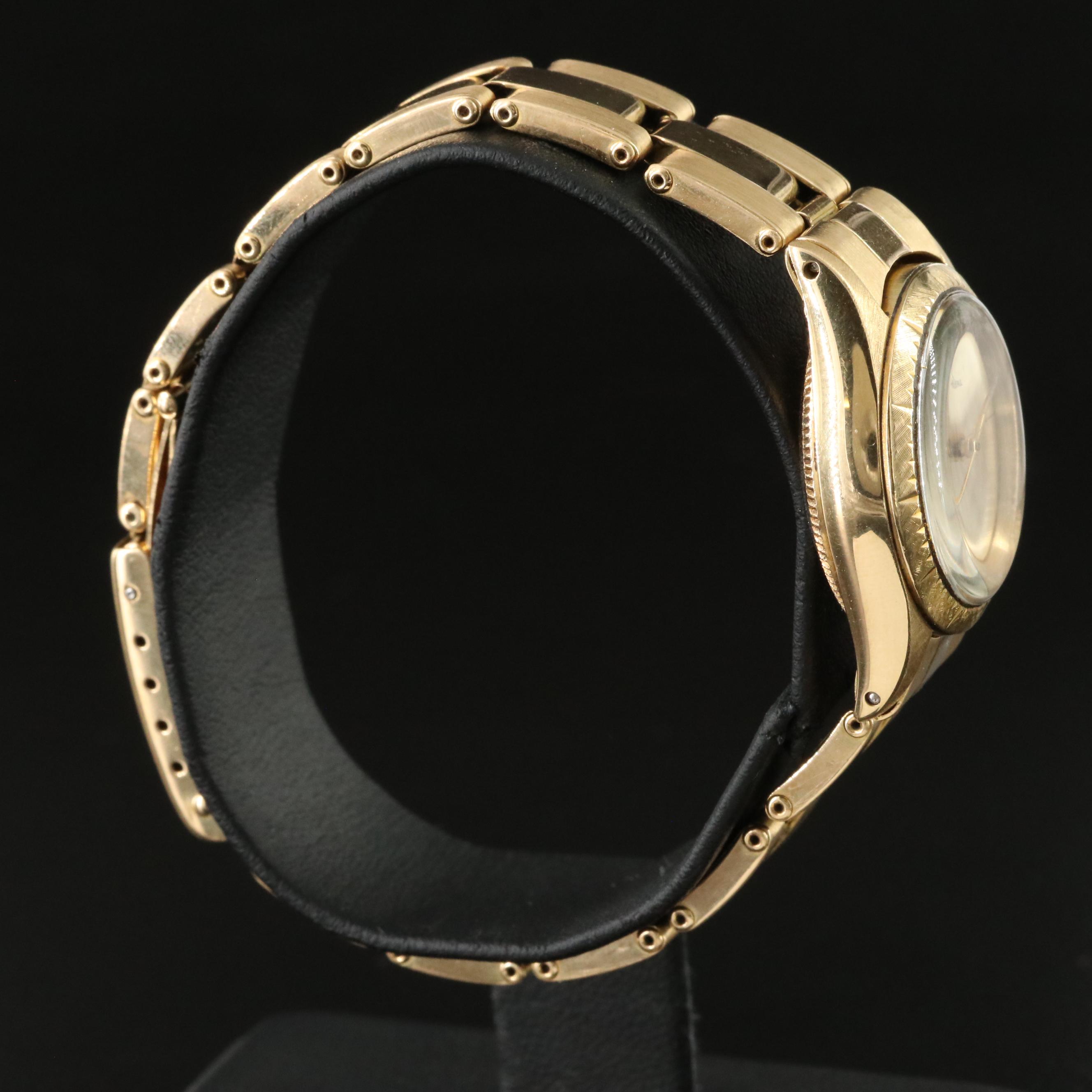 Rolex Oyster Perpetual Zephyr 6615 18K Gold Vintage Watch c.1966