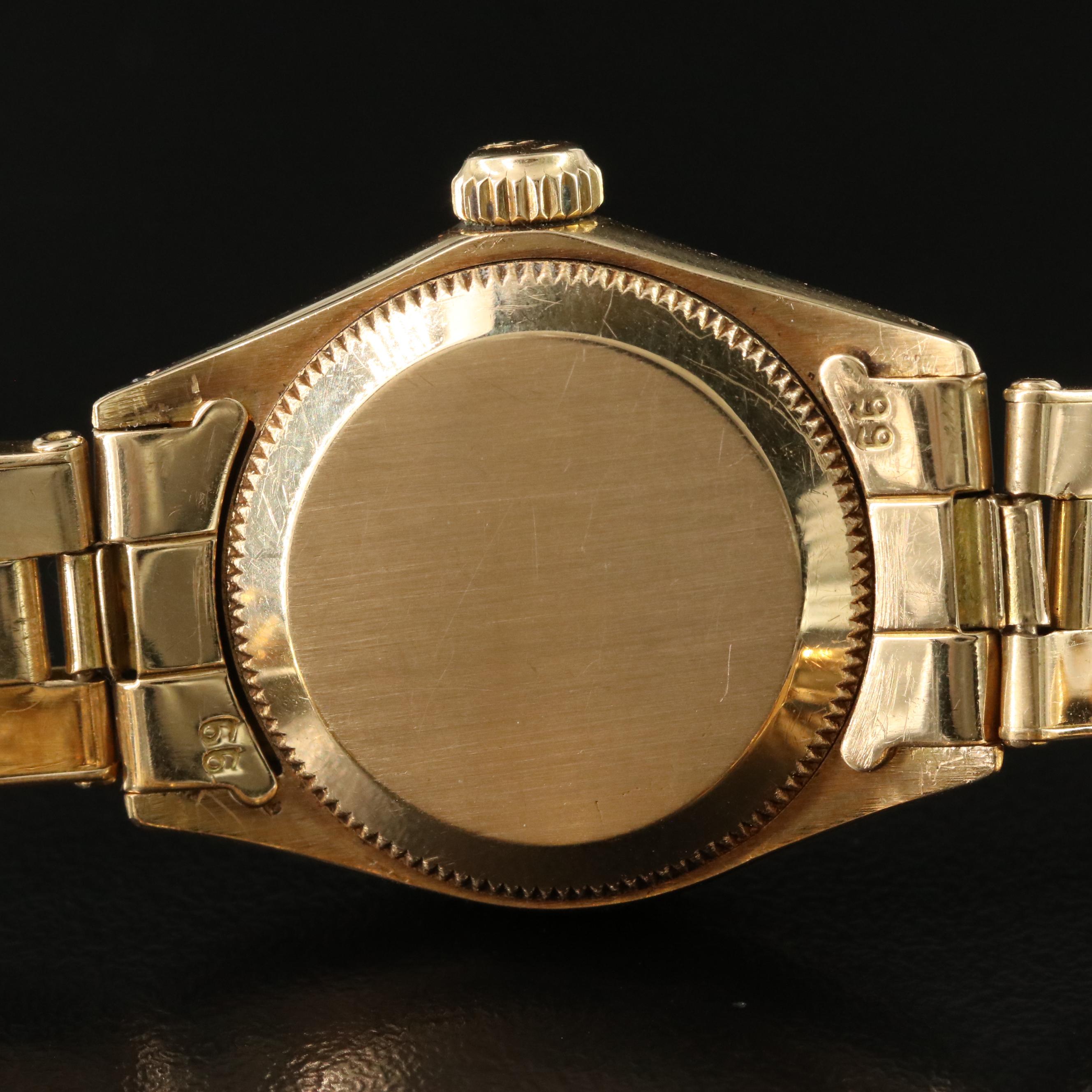 Rolex Oyster Perpetual Zephyr 6615 18K Gold Vintage Watch c.1966