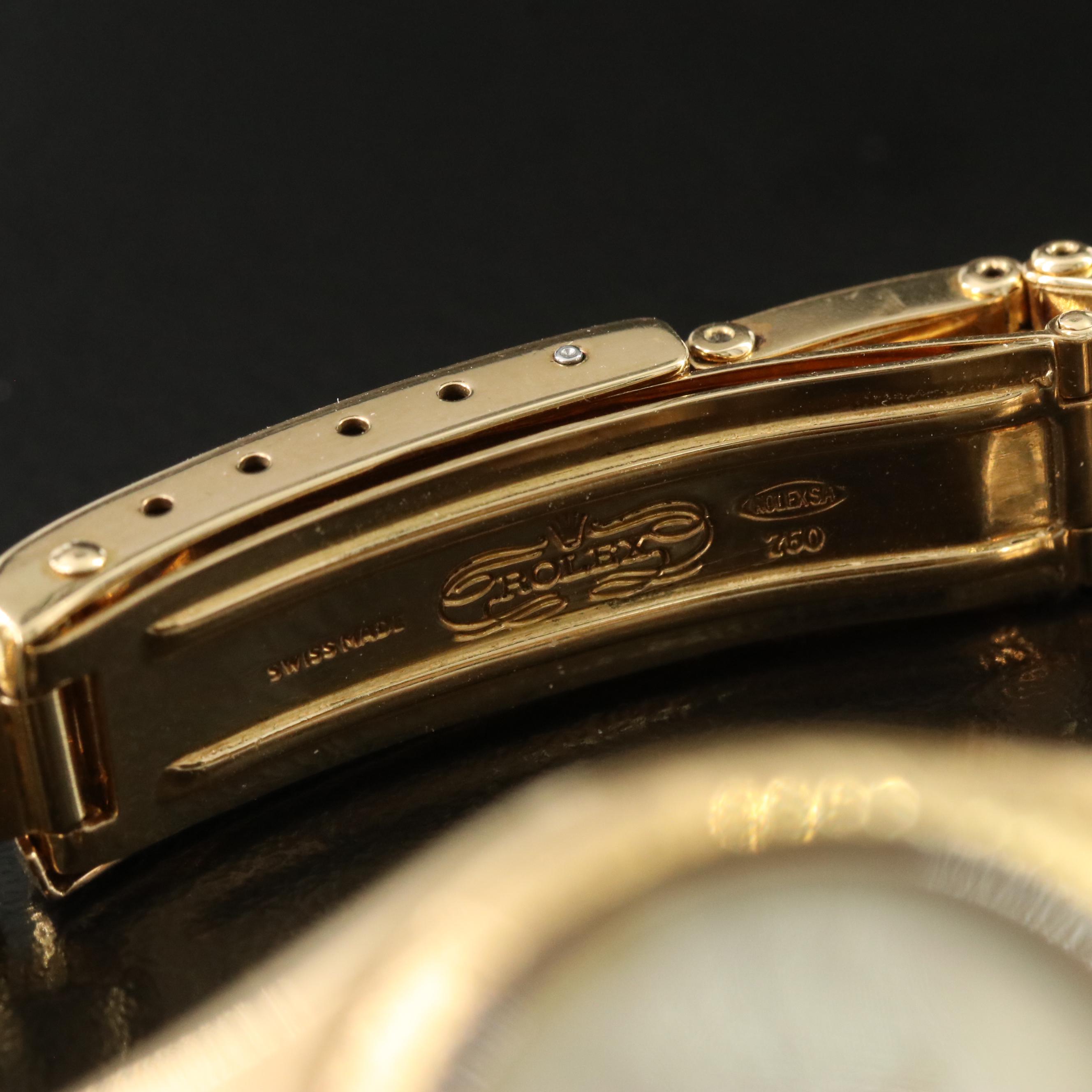 Rolex Oyster Perpetual Zephyr 6615 18K Gold Vintage Watch c.1966