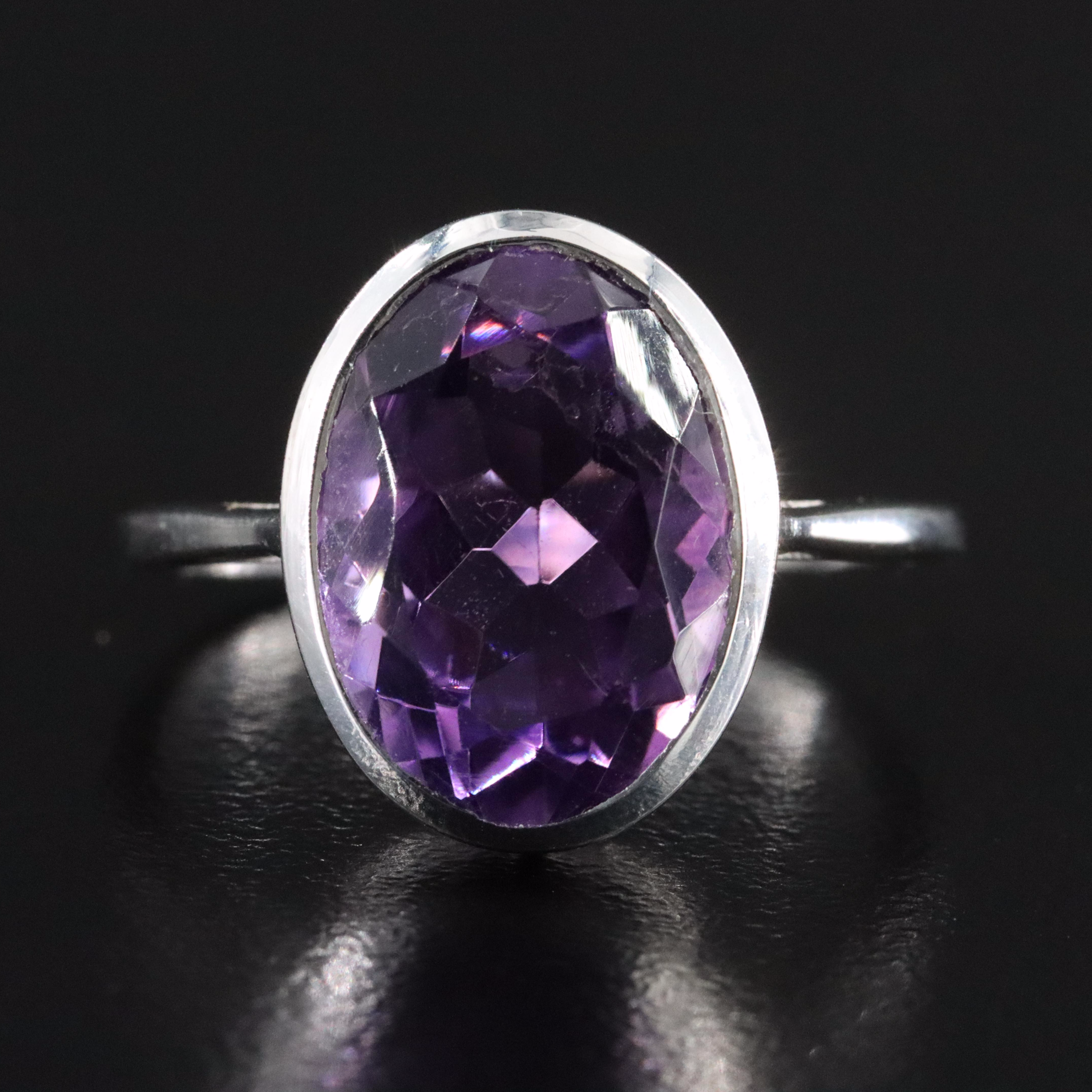 Sterling Amethyst Ring