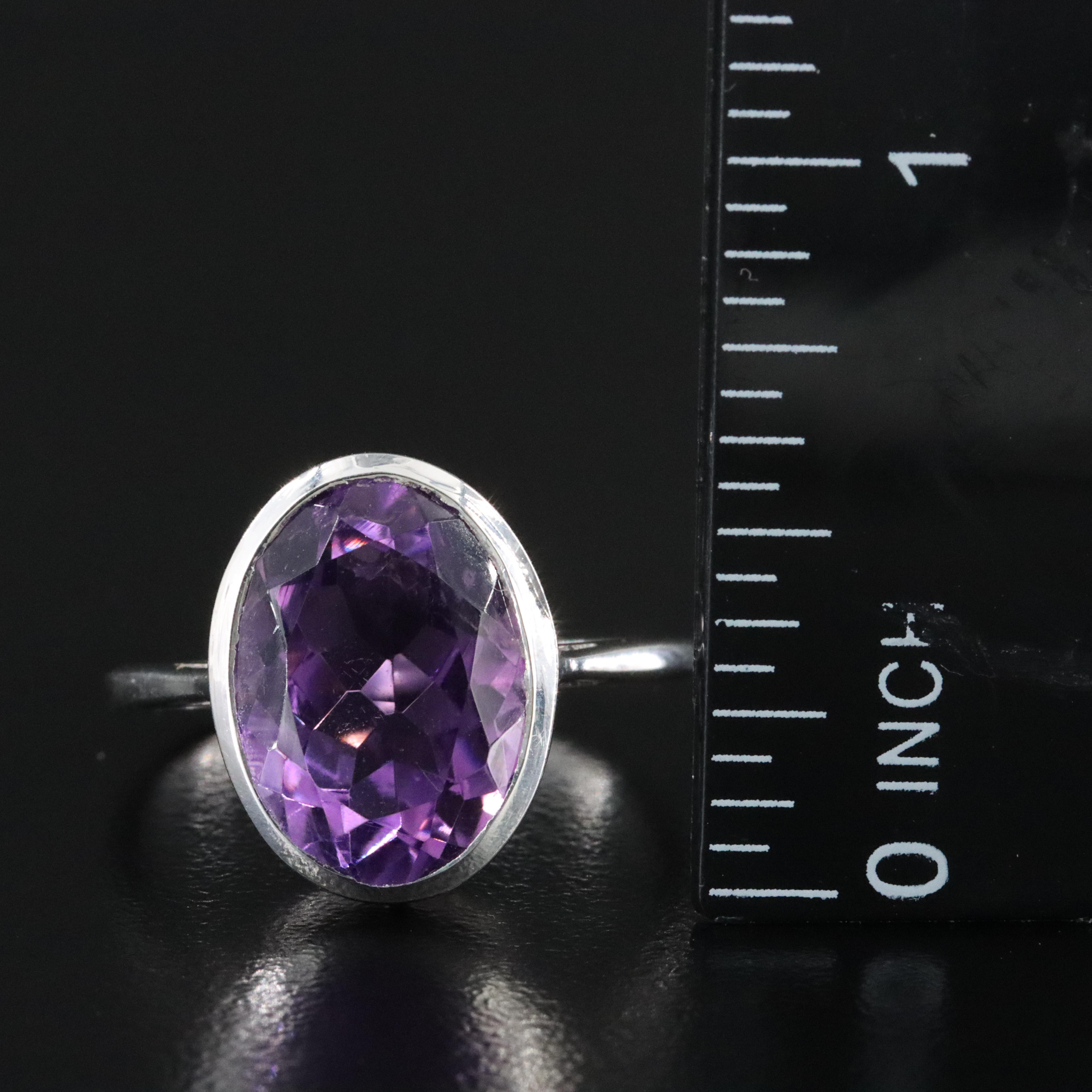 Sterling Amethyst Ring