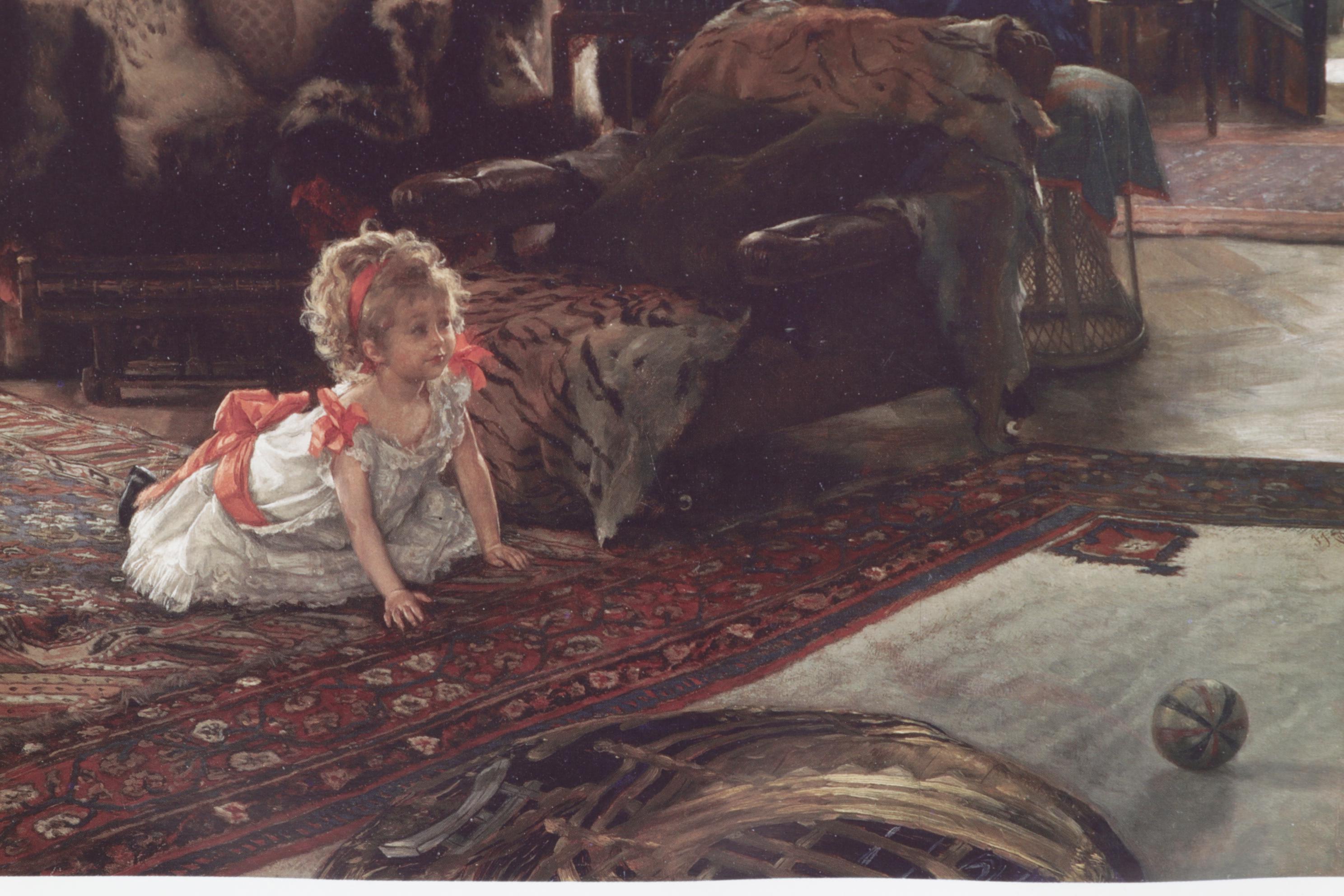 Offset Lithograph after James Jacques Joseph Tissot "Hide and Seek"