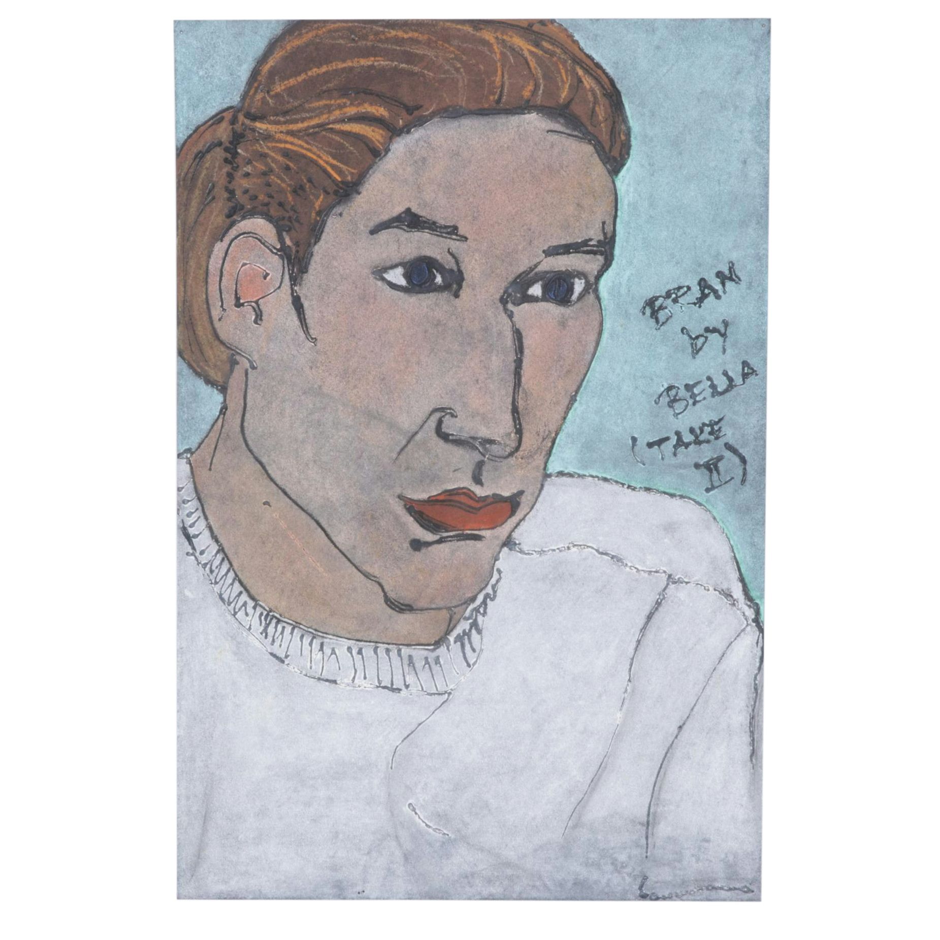 Bella Wax & Chalk Portrait "Bran, Take II"