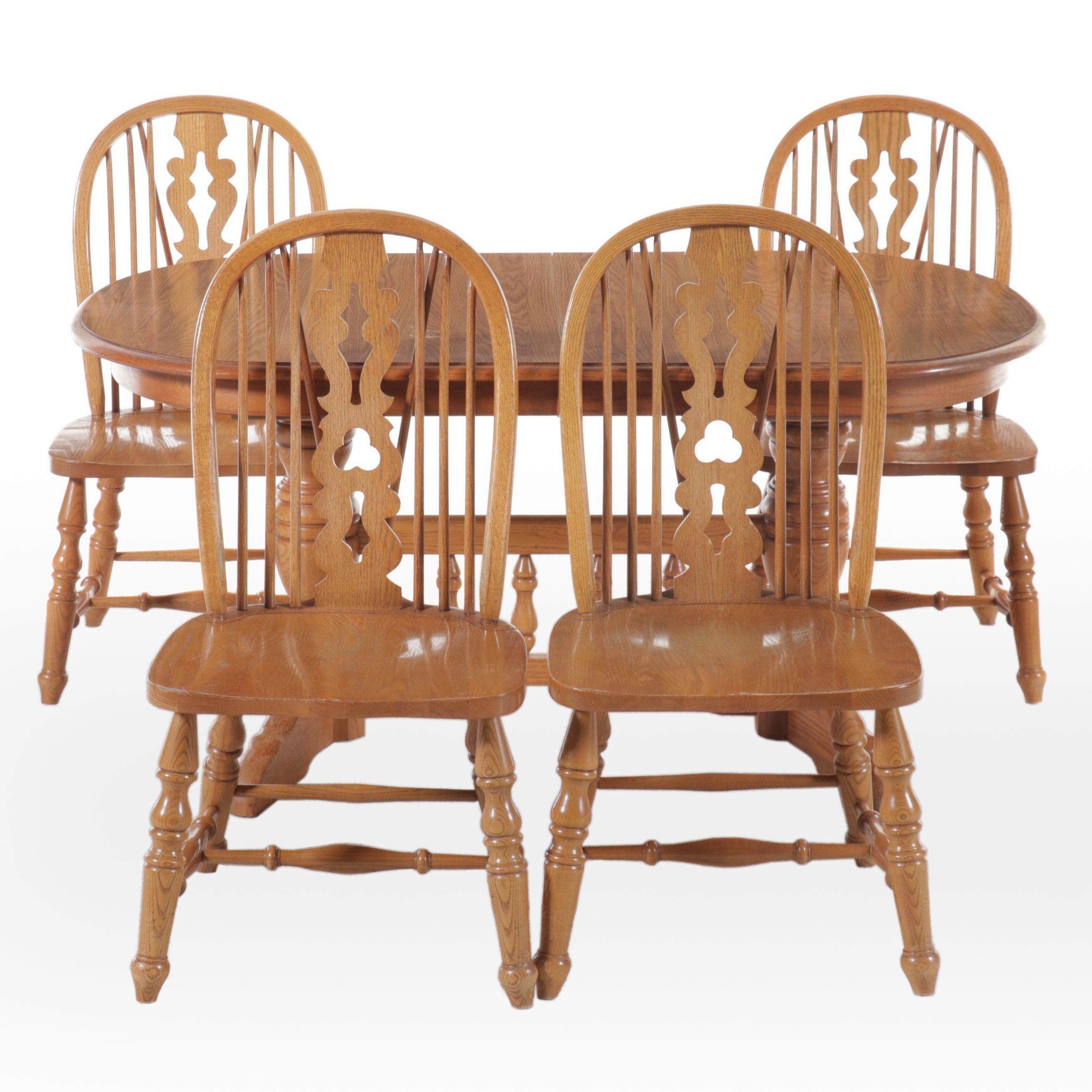 Virginia House Oak Five-Piece Dining Set