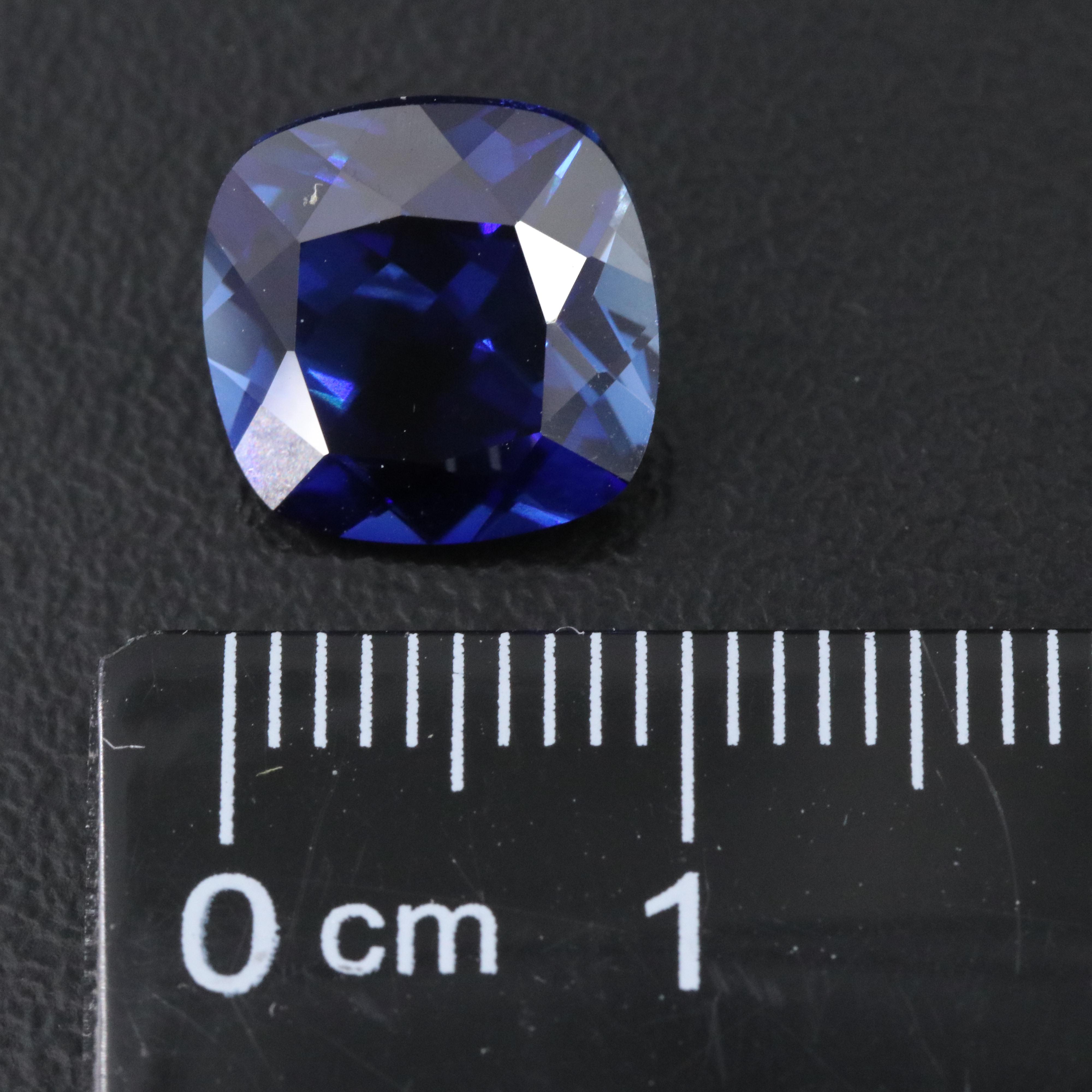 Loose 5.54 CT Lab Grown Sapphire