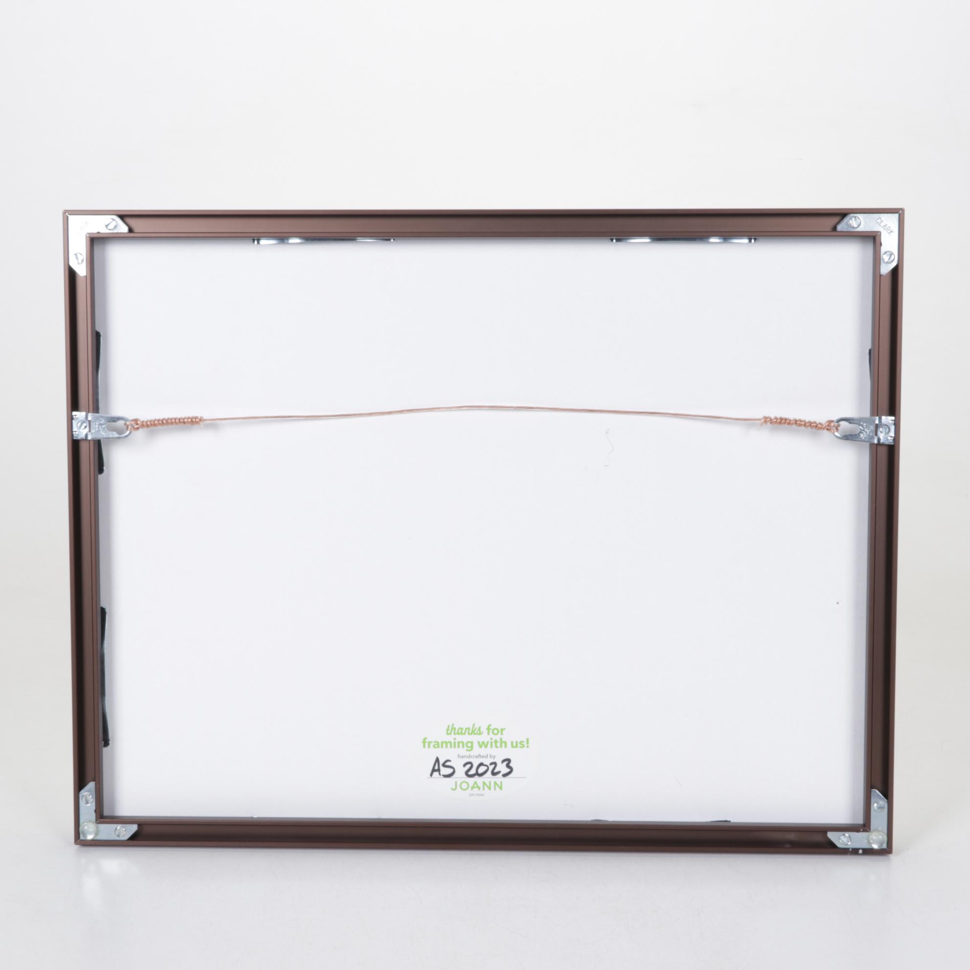 M.J. Grunau Abstract Watercolor Painting of Mountain Scene