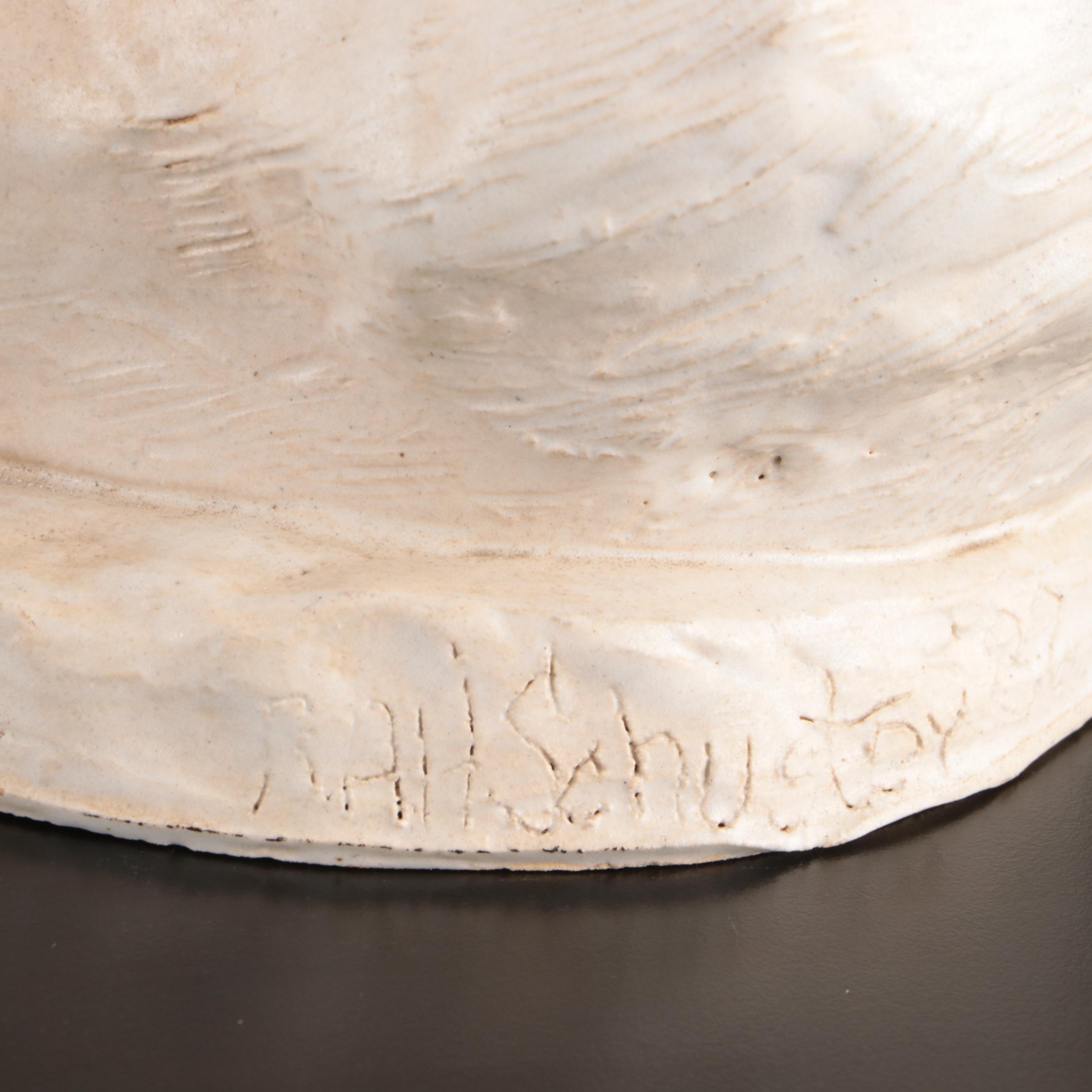 R.A. Schuster Hand-Sculpted Ceramic Figurines, Late 20th C.