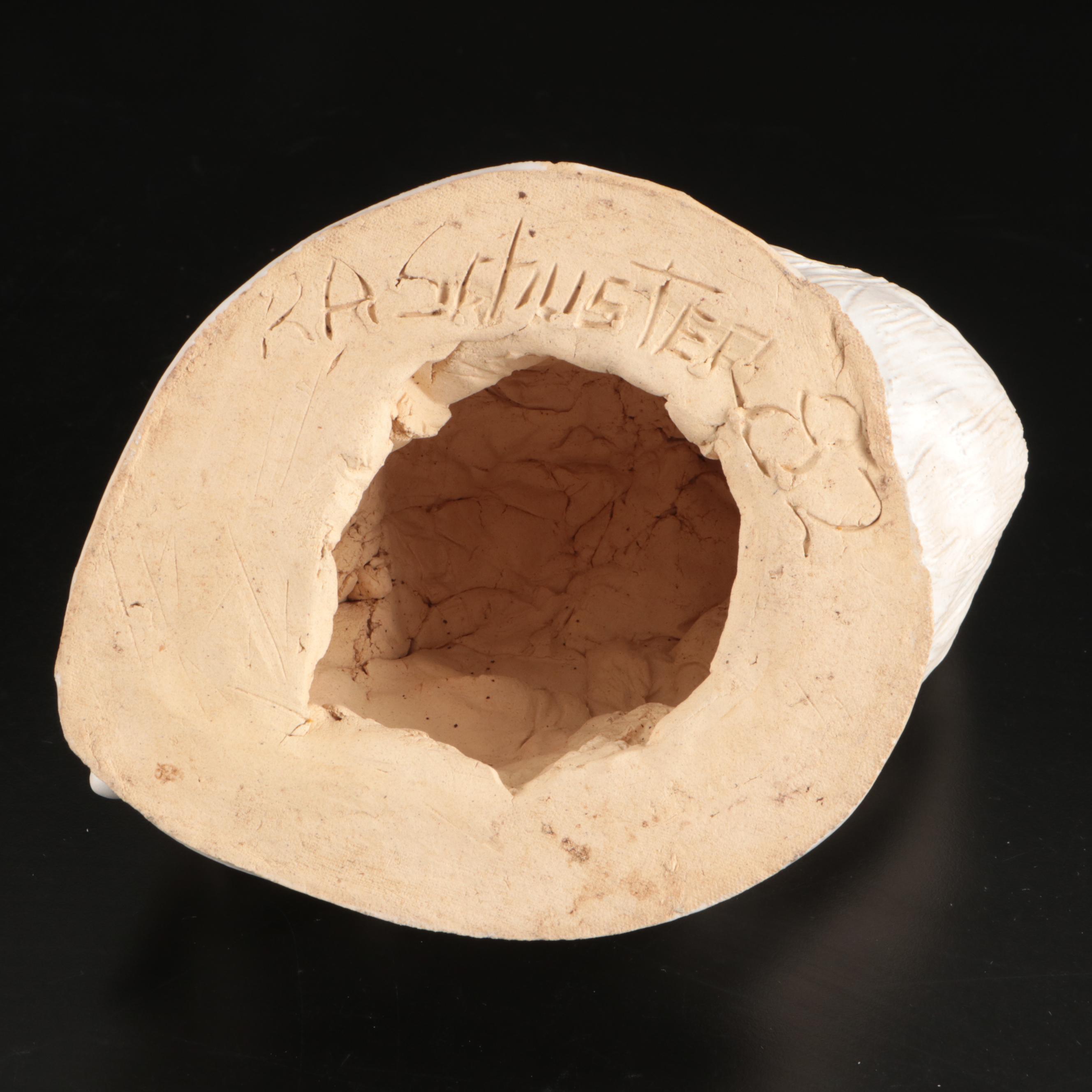 R.A. Schuster Hand-Sculpted Ceramic Figurines, Late 20th C.