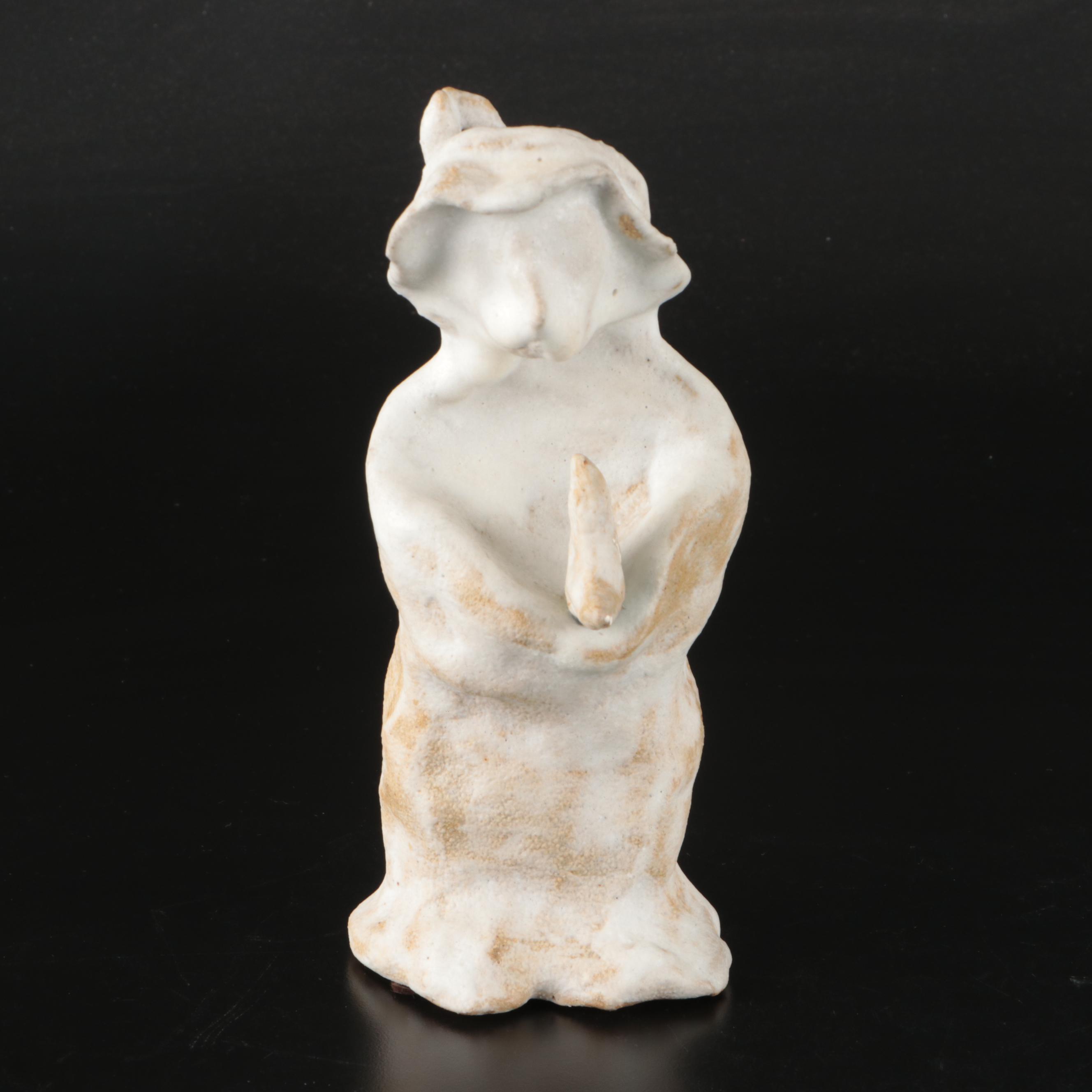 R.A. Schuster Hand-Sculpted Ceramic Figurines, Late 20th C.