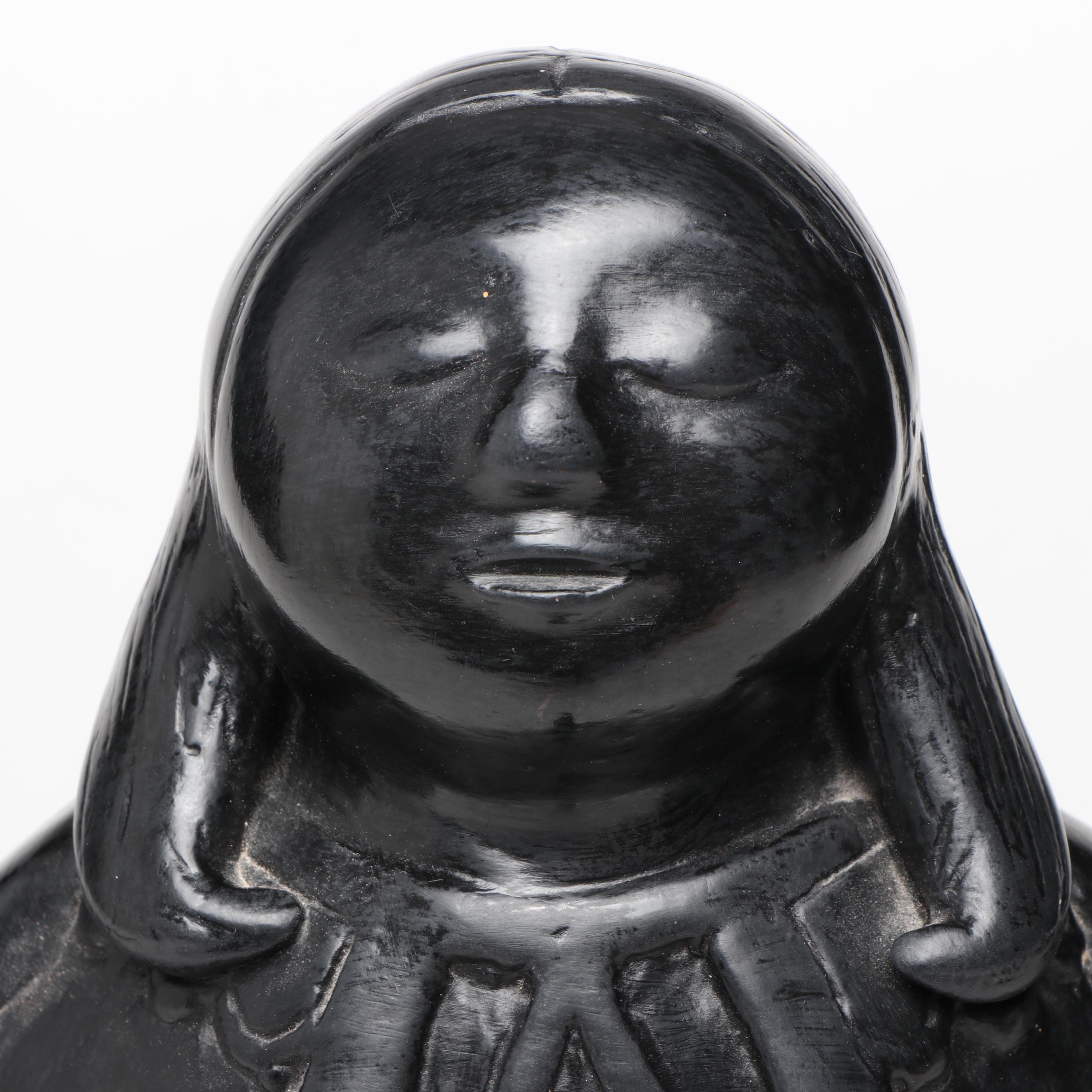 Southwestern Style Ceramic Black Madonna Figurine