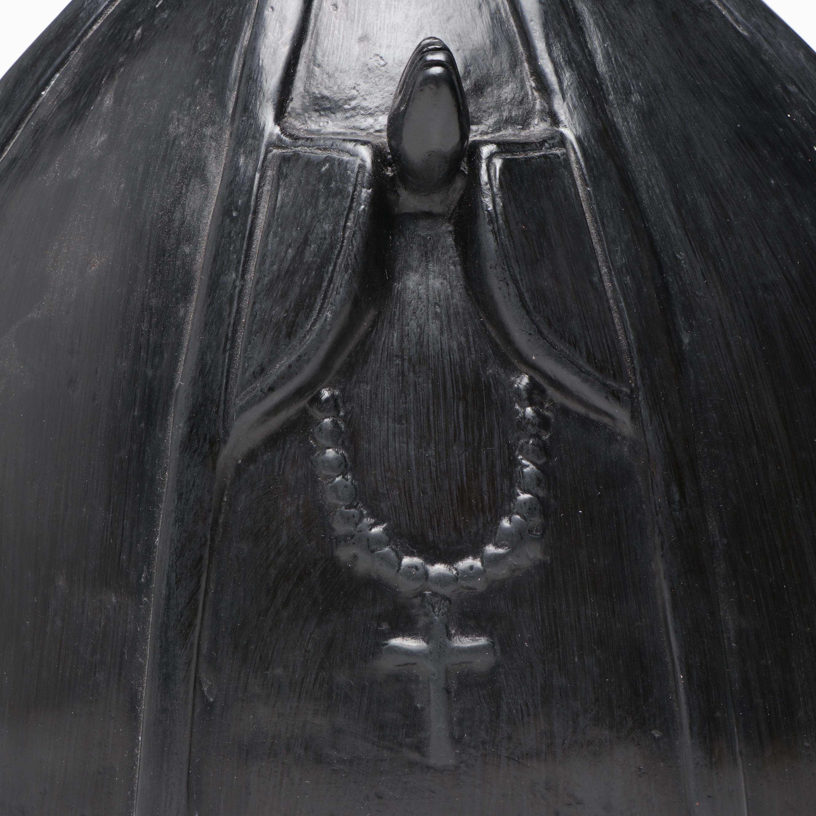 Southwestern Style Ceramic Black Madonna Figurine