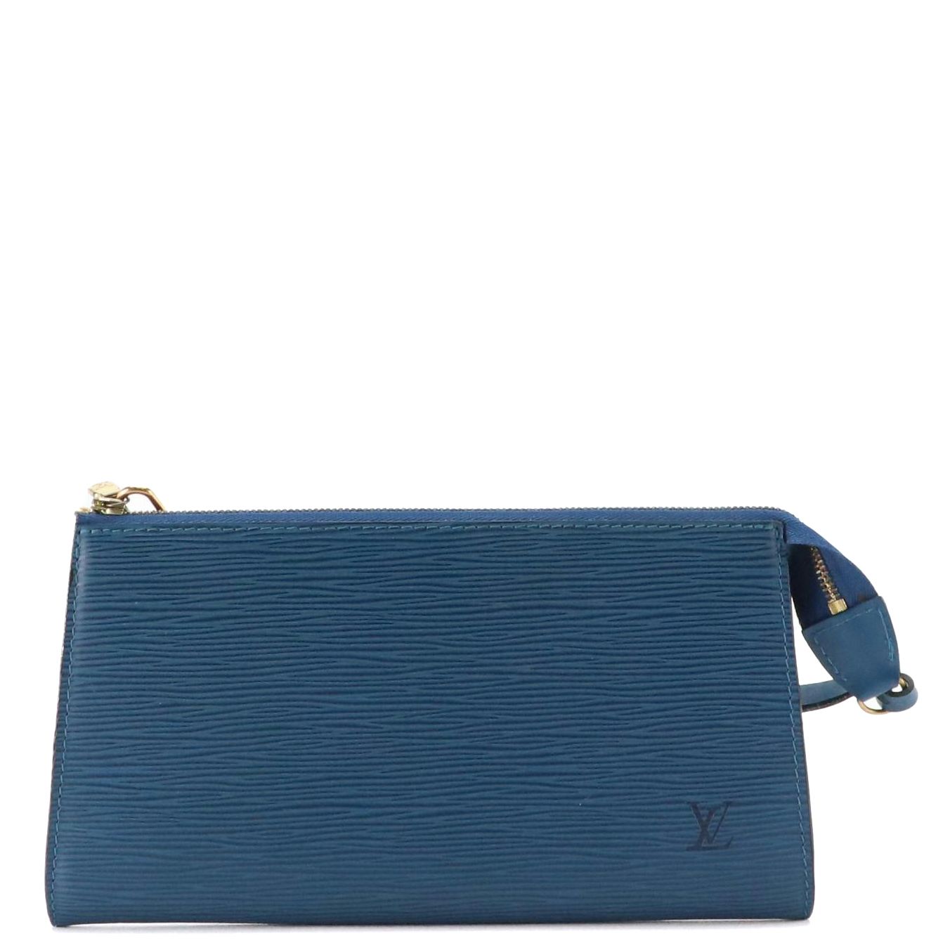 Louis Vuitton Pochette Accessoires in Toledo Blue Epi and Smooth Leather