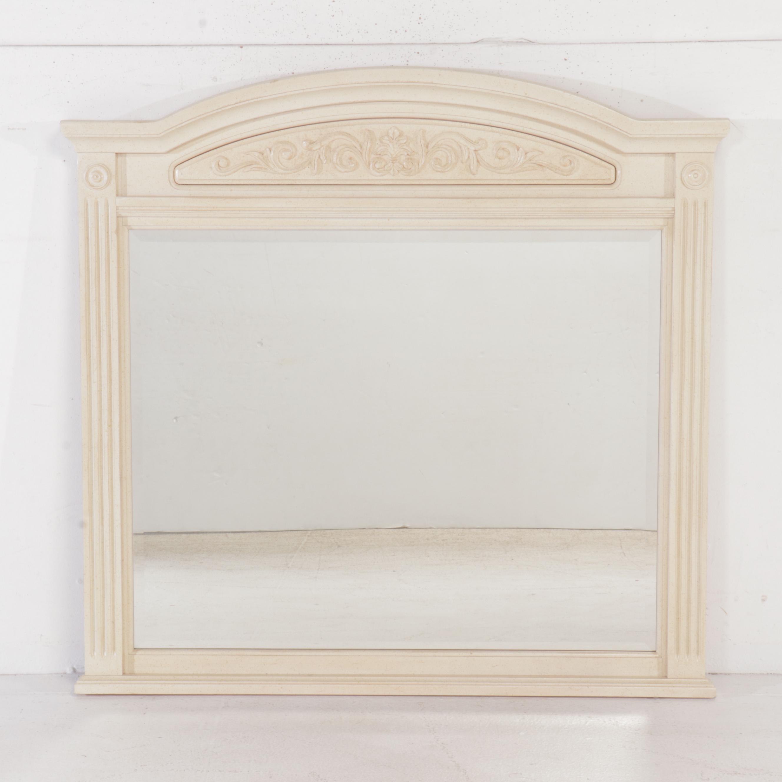 Vaughn Furniture Neoclassical Style White-Painted Dresser and Mirror