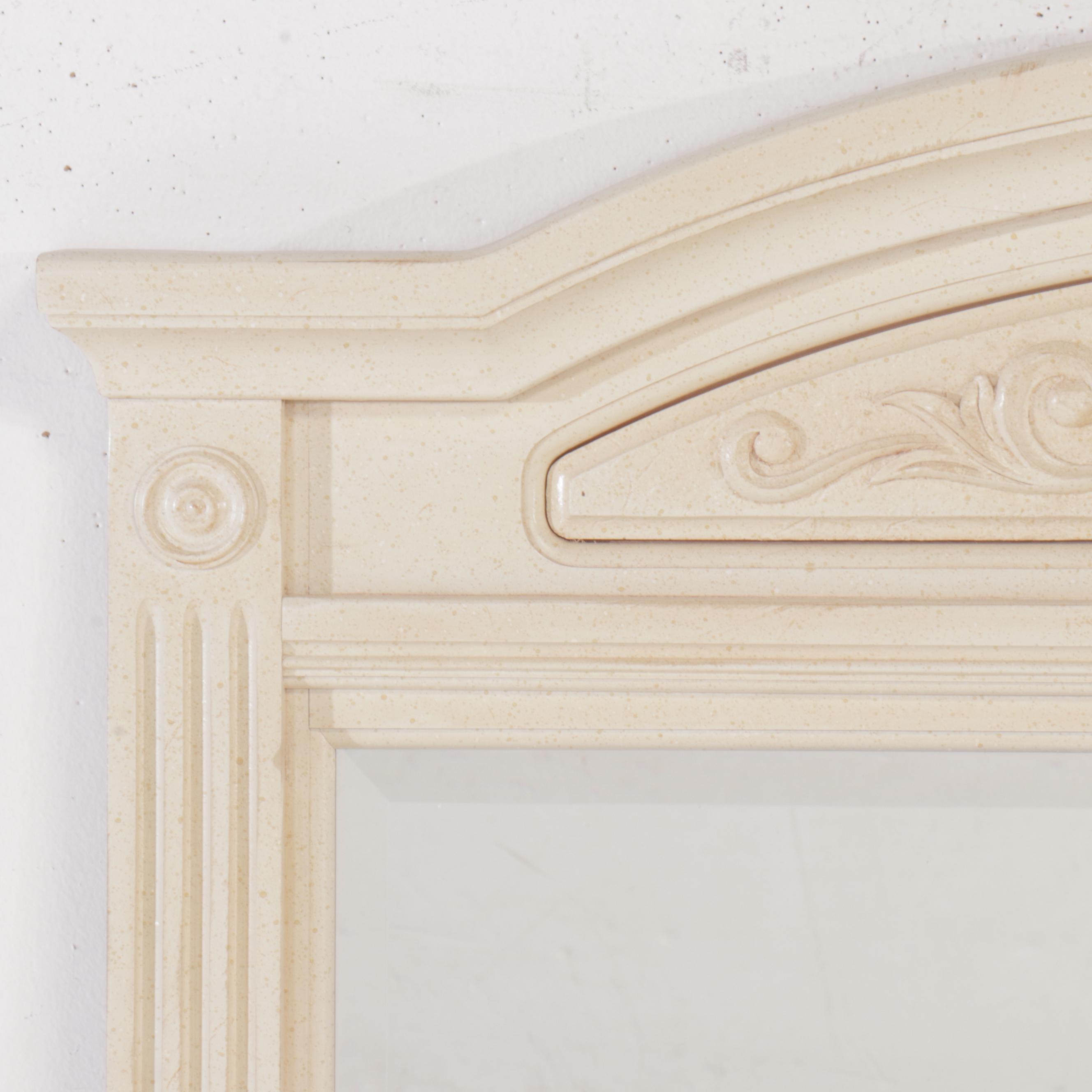 Vaughn Furniture Neoclassical Style White-Painted Dresser and Mirror