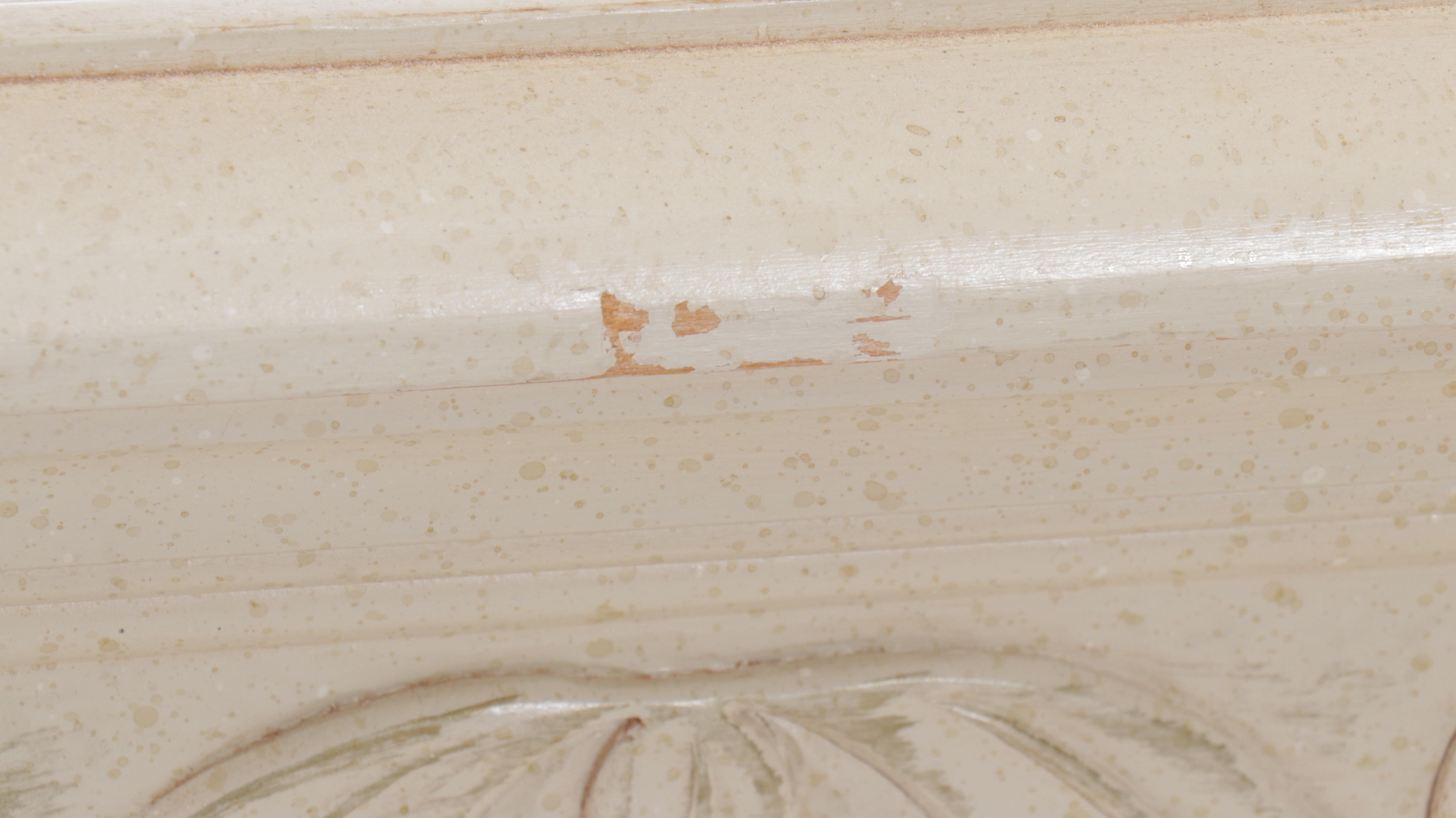 Vaughn Furniture Neoclassical Style White-Painted Dresser and Mirror