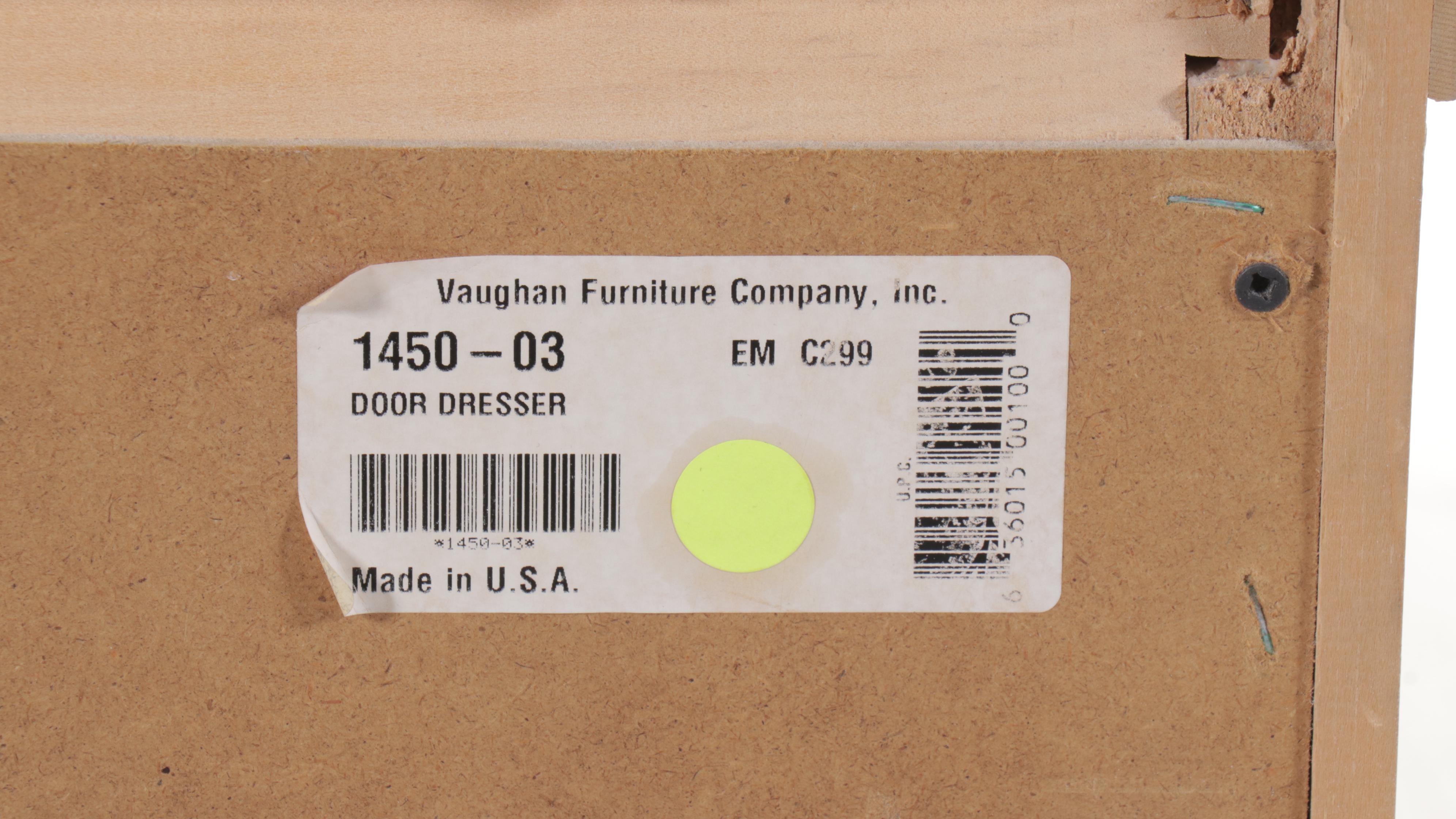 Vaughn Furniture Neoclassical Style White-Painted Dresser and Mirror