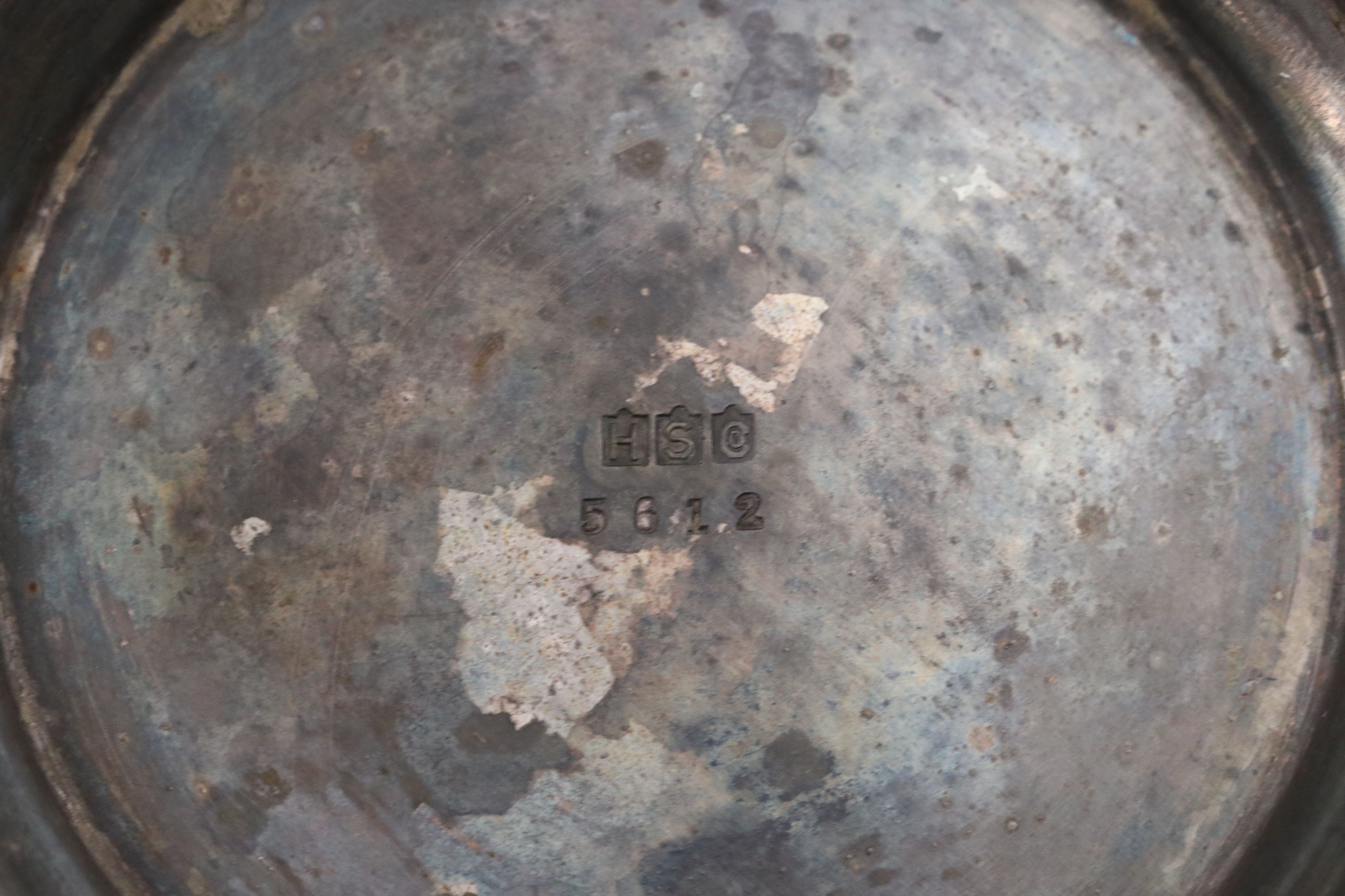 Wallace "Baroque" Kettle with Other Silver Plate Epergne and Other Tableware