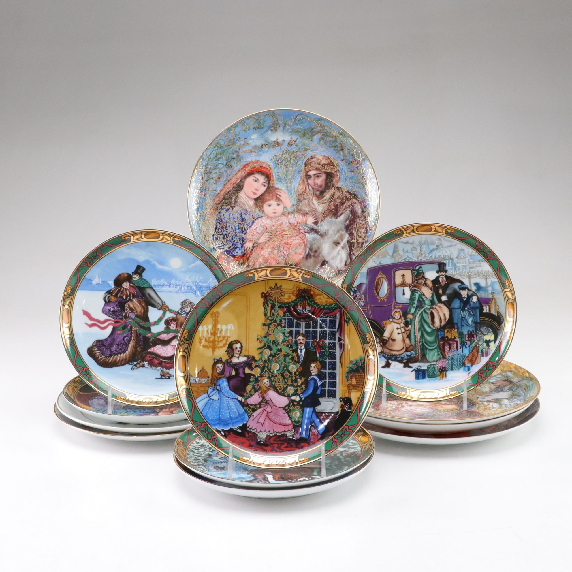 Royal Copenhagen "Christmas in Denmark" and More Collector Plates, 1990s
