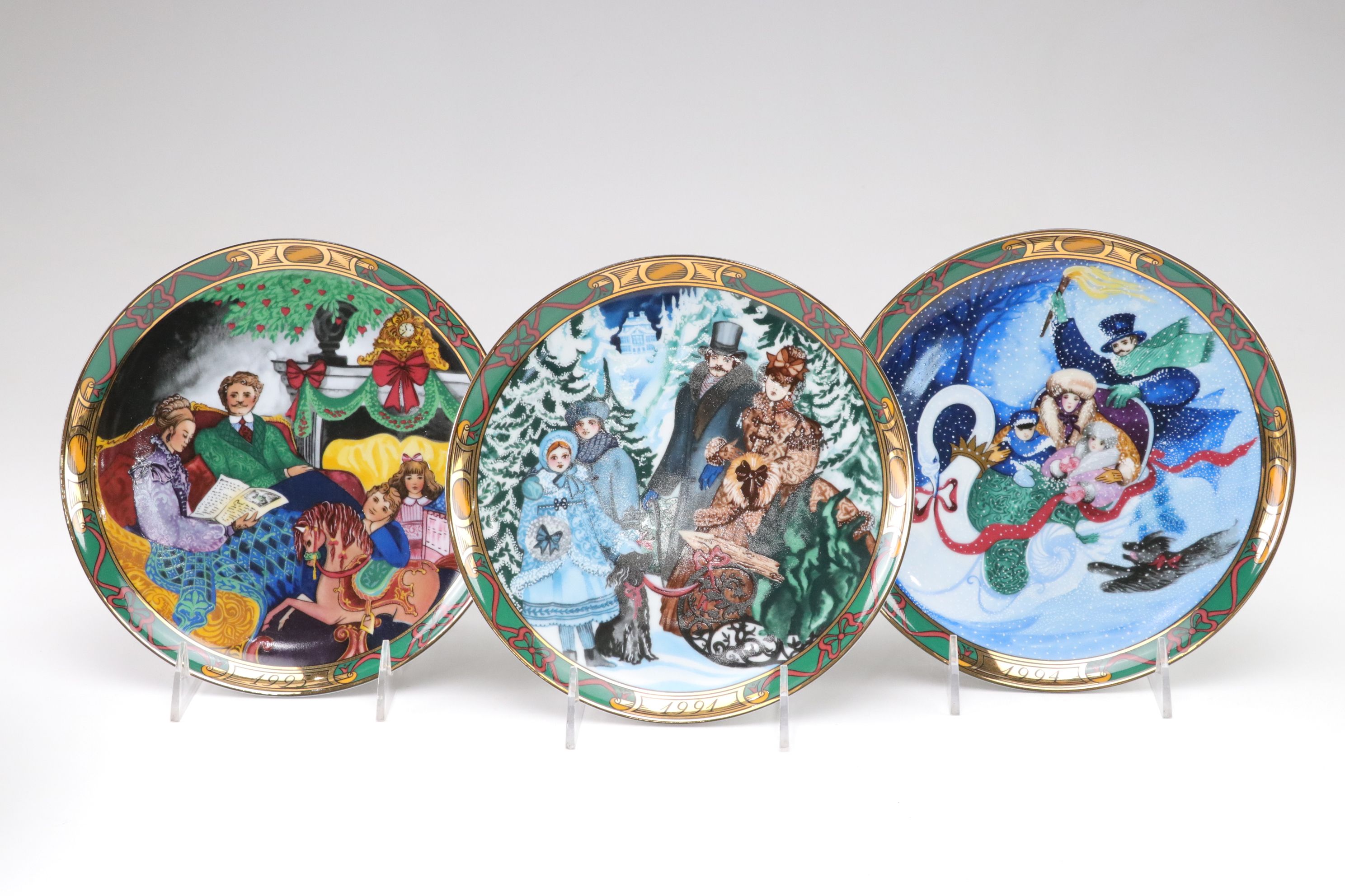 Royal Copenhagen "Christmas in Denmark" and More Collector Plates, 1990s