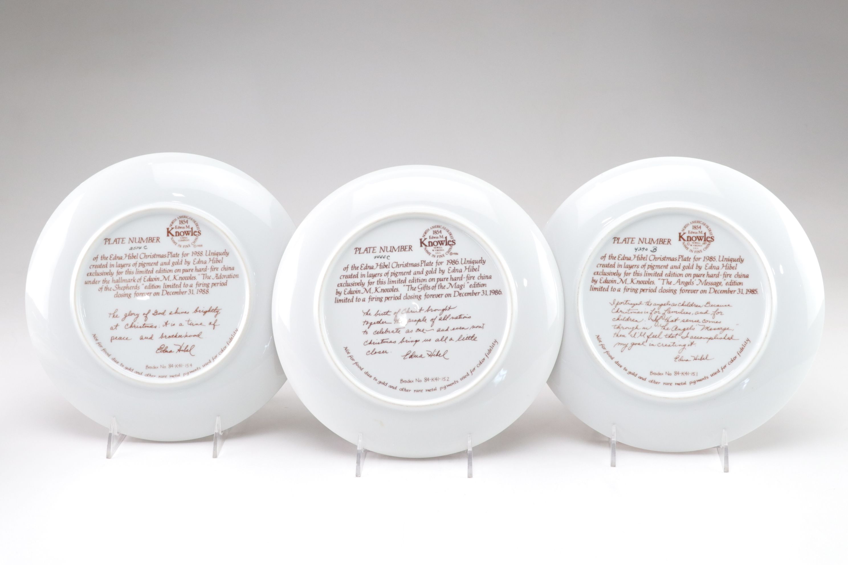 Royal Copenhagen "Christmas in Denmark" and More Collector Plates, 1990s